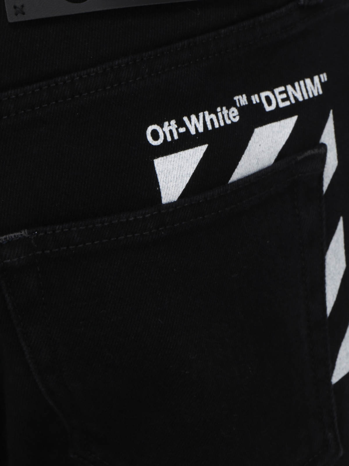 Straight leg jeans Off-White Black denim jeans OMYA074R21DEN0011001