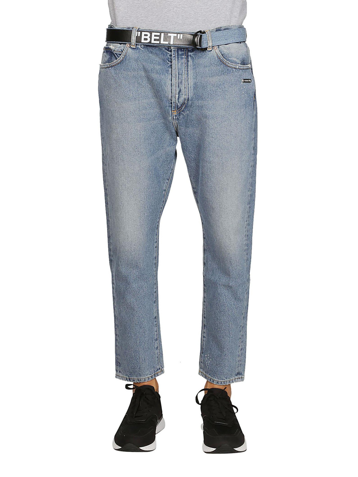 Straight leg jeans Off-White - belt jeans OMYA005F181660047300