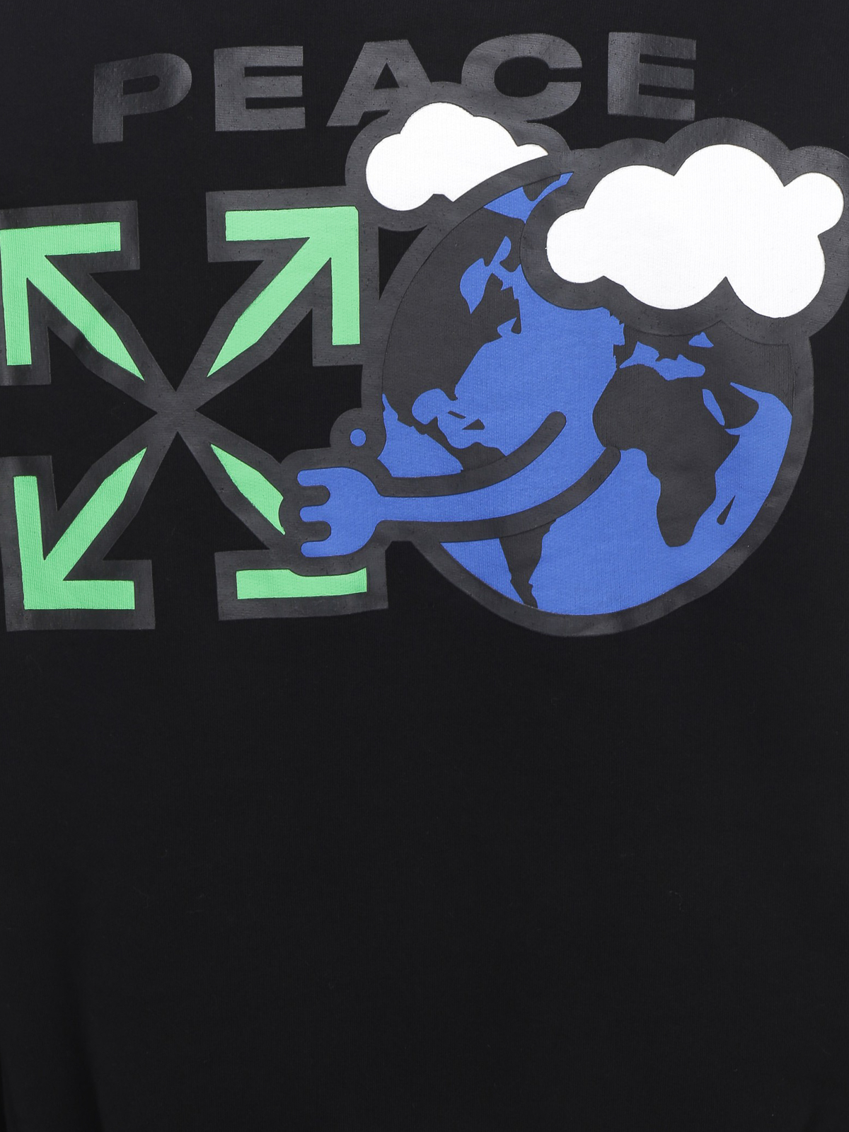 Off-White - Peace Worldwide sweatshirt - Sweatshirts & Sweaters - OMBA025R21FLE0071055