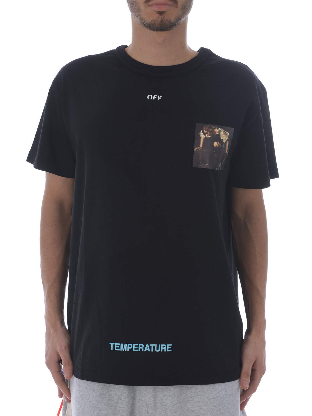 daytime Tilskyndelse tolerance T-shirts Off-White - Caravaggio black T-shirt - OMAA002S181850851088