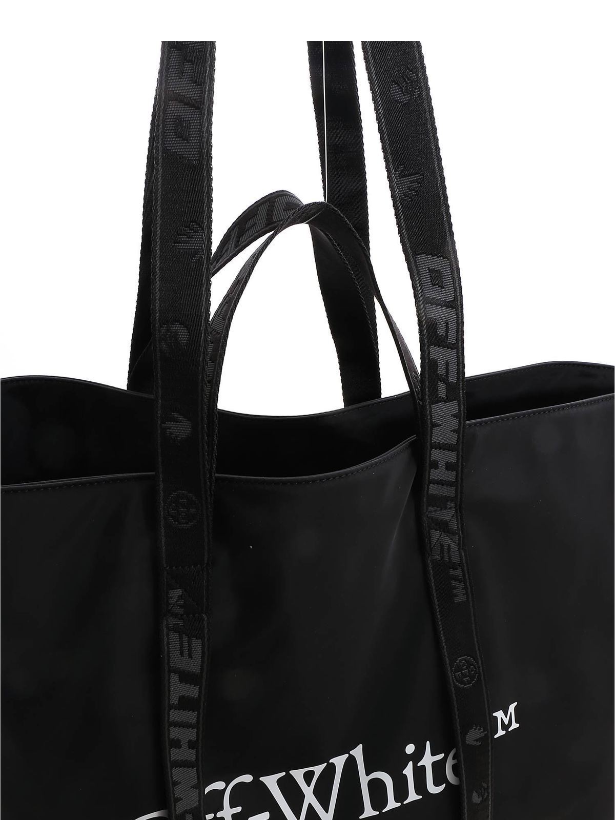 Off-White - Commercial Tote bag in black - totes bags ...