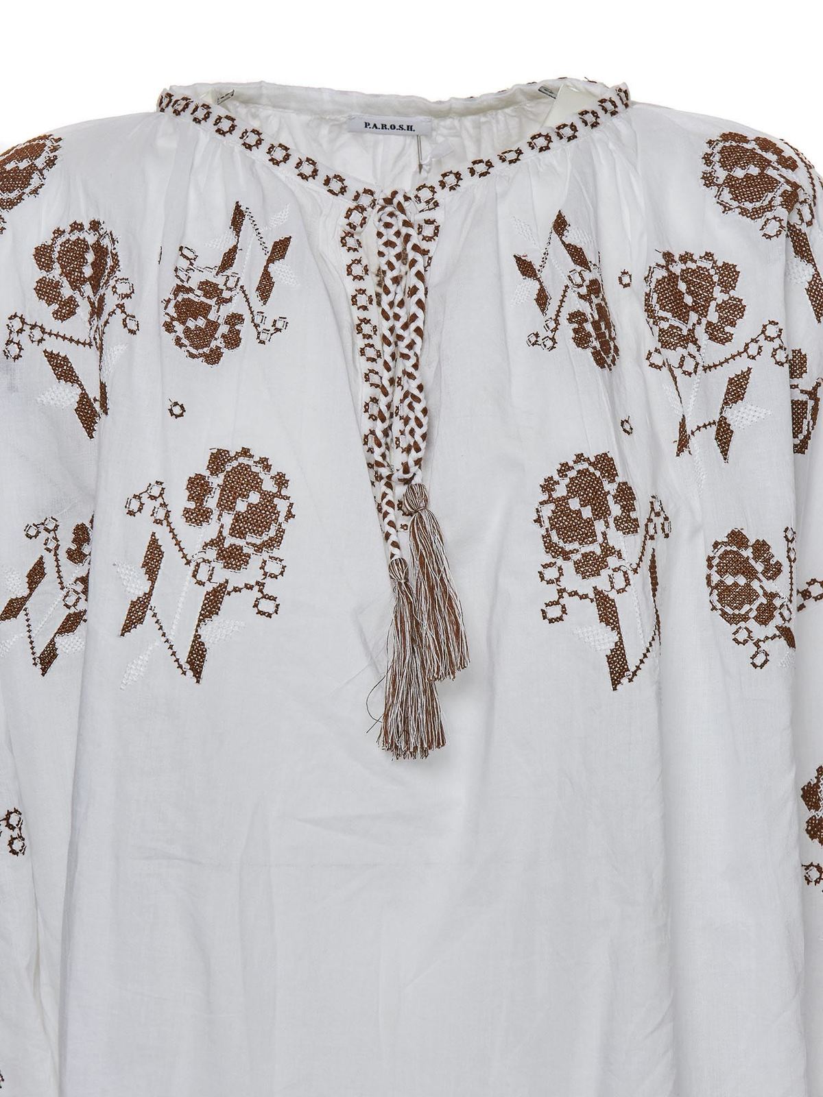 بلوز P.A.R.O.S.H. - Embroidered blouse 