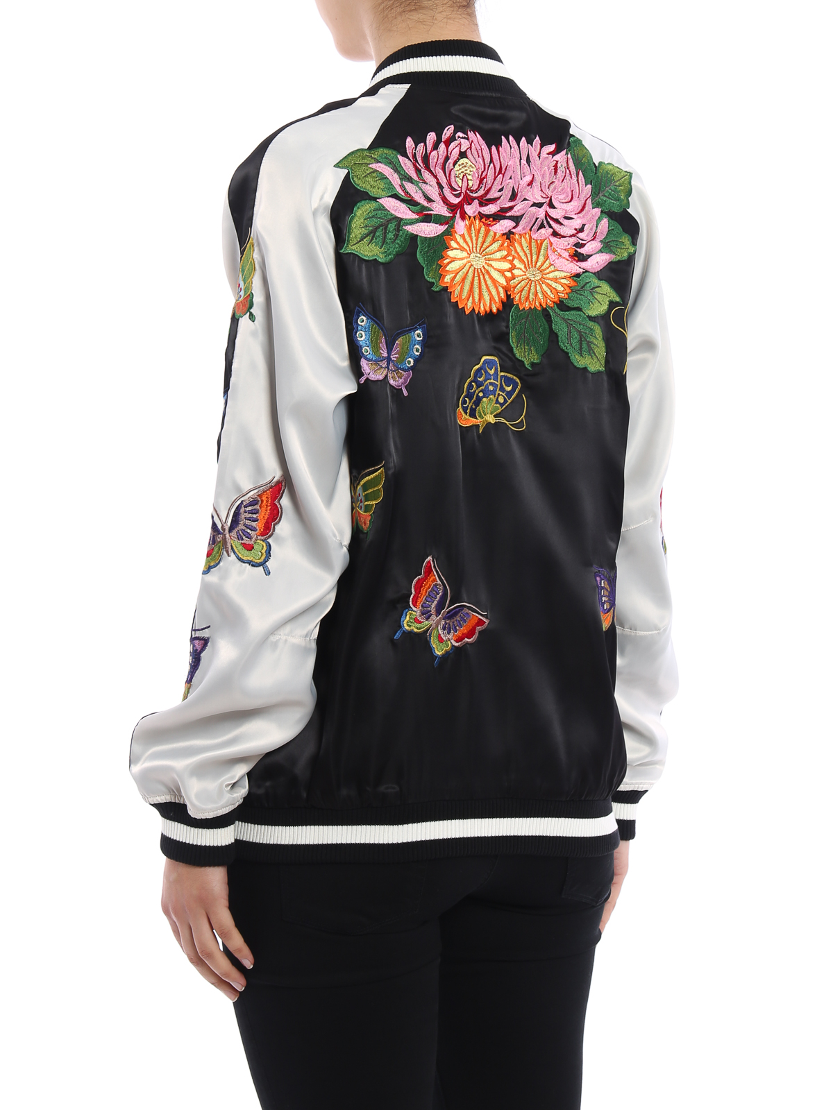 embroidered flight jacket