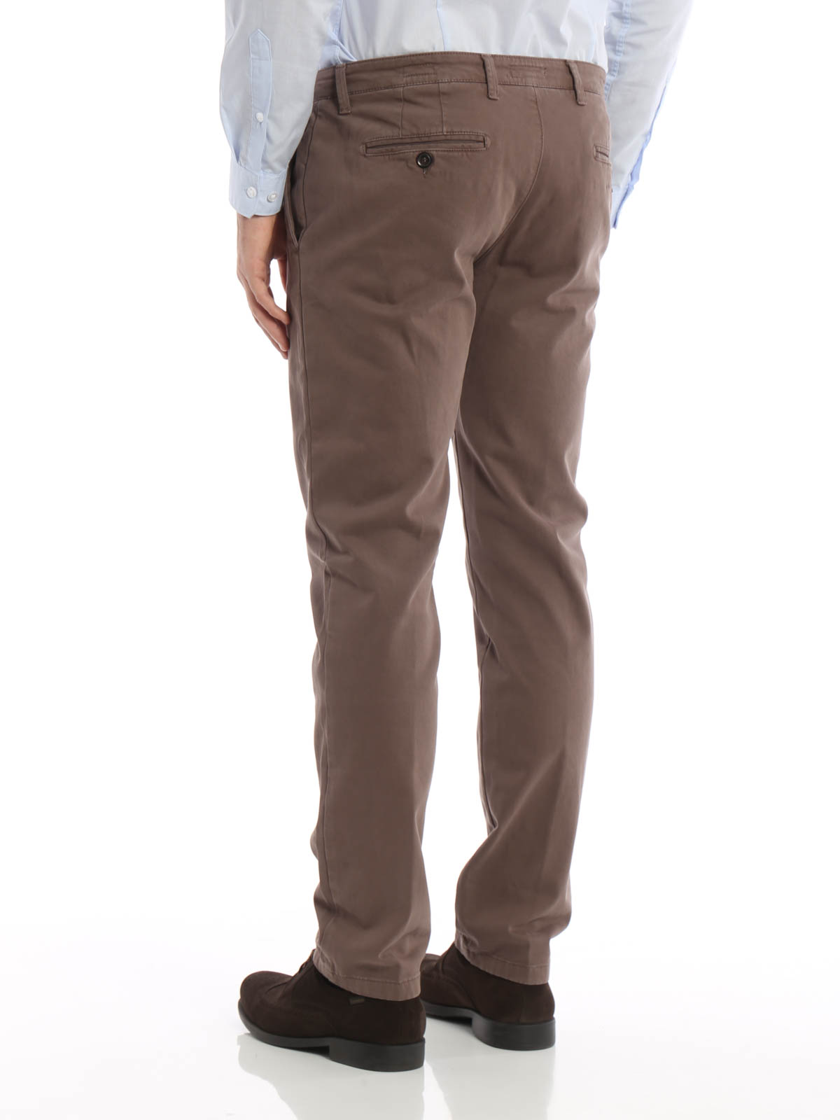 Pantalones casual Paolo Fiorillo - Pantalón De Traje Marrón Claro -  T910PF26701776