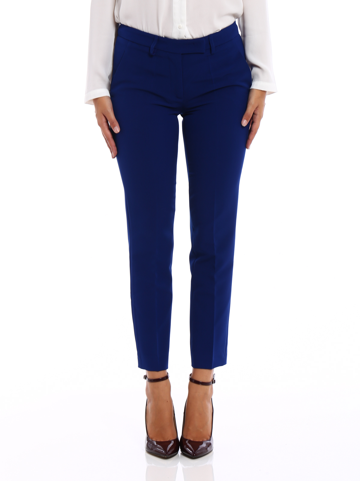 stretch cigarette trousers