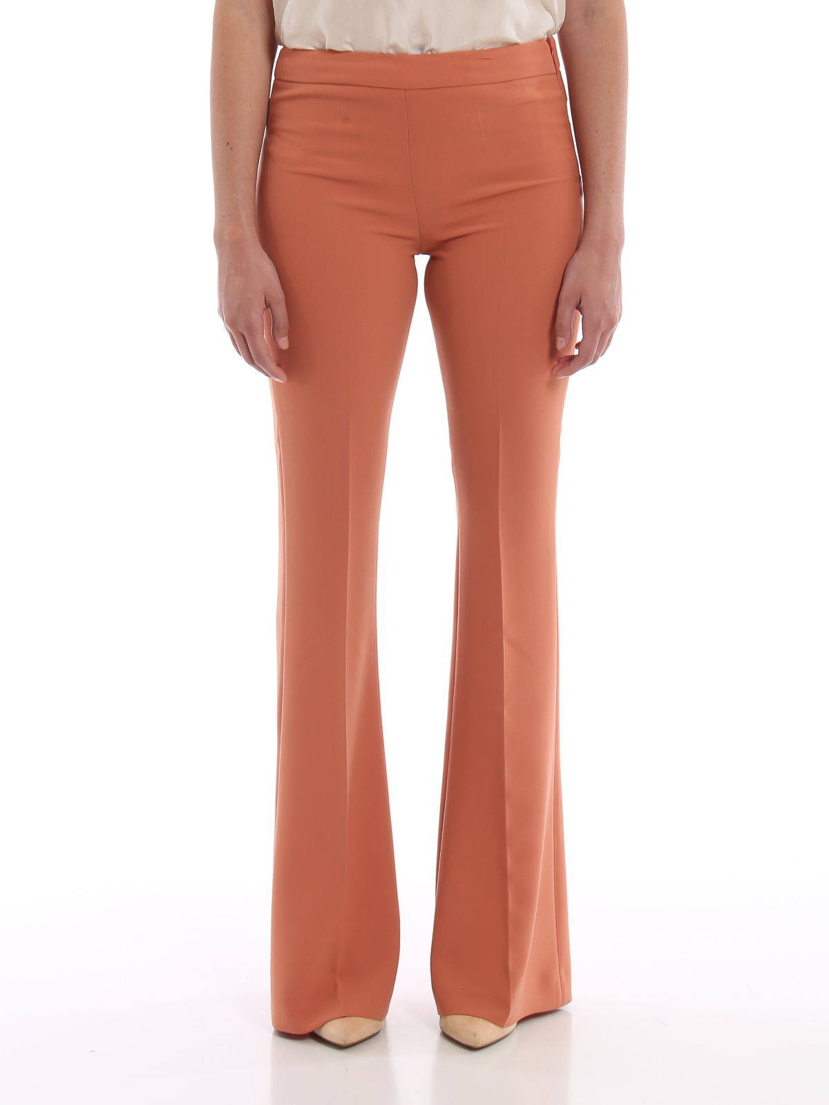 tailored flared trousers