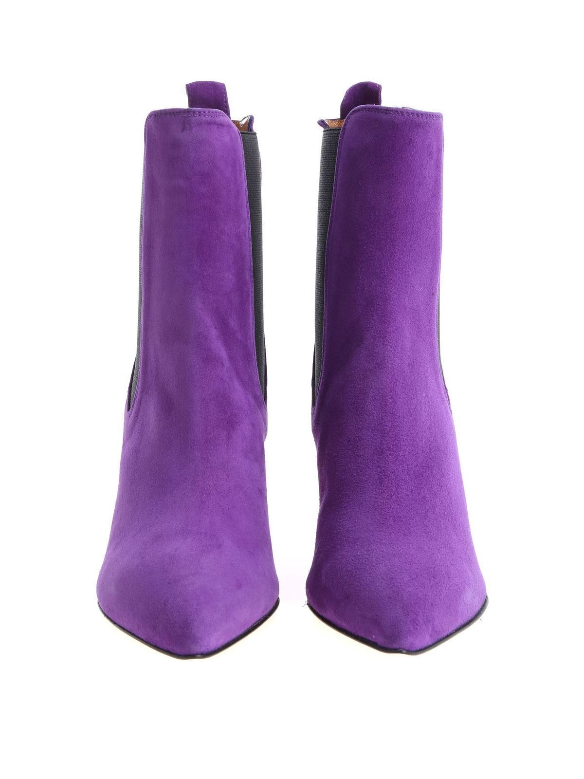 Paris Texas - Purple pointy ankle boots 