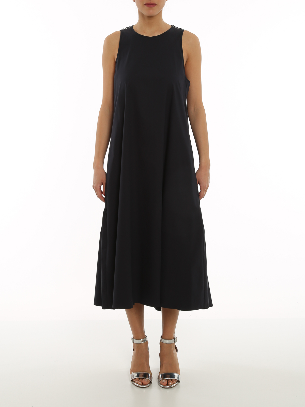 sleeveless poplin dress