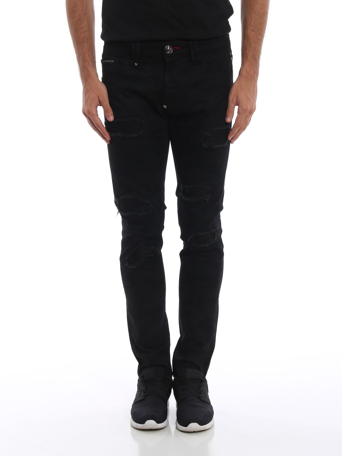 Straight leg jeans Philipp Plein - Camou pattern super straight cut ...