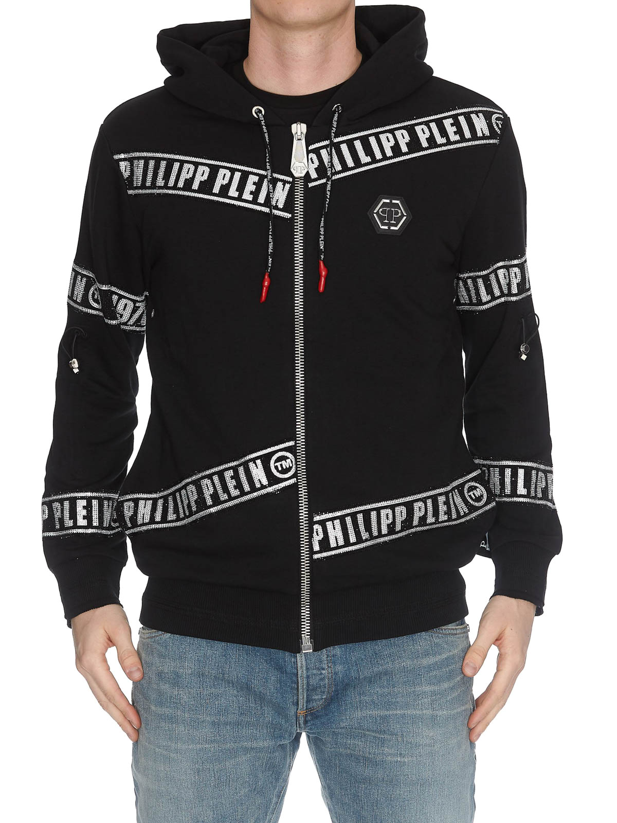Philipp Plein Herren Pullover Herrenmode Sweatshirt Jumper Black Strick Sweater
