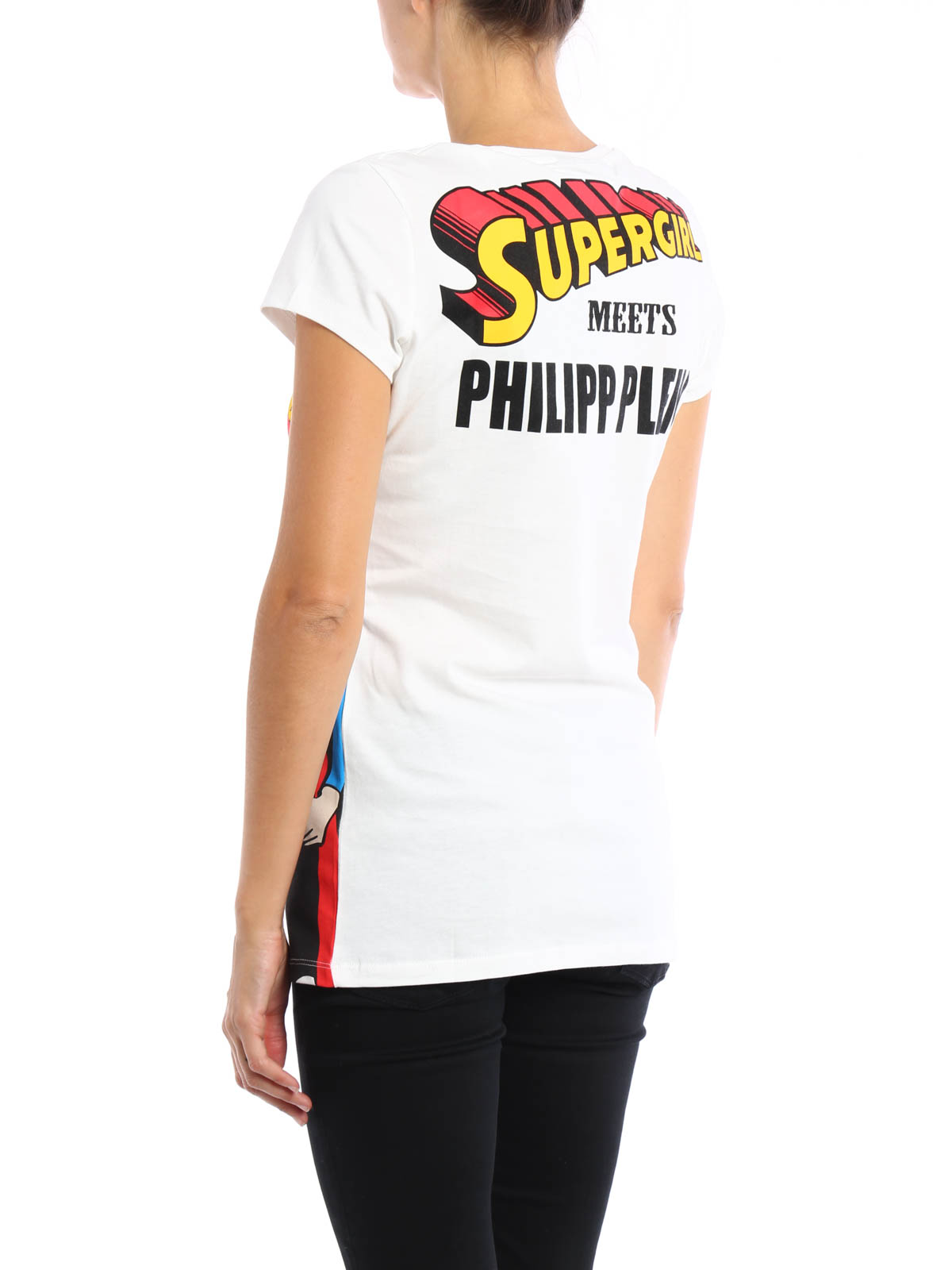 Augment krab rib T-shirts Philipp Plein - Forever Supergirl Tee - CW34407501 | iKRIX.com