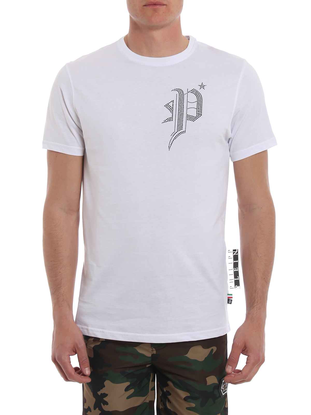 T-shirts Philipp Plein - Gothic Plein white T-shirt ...
