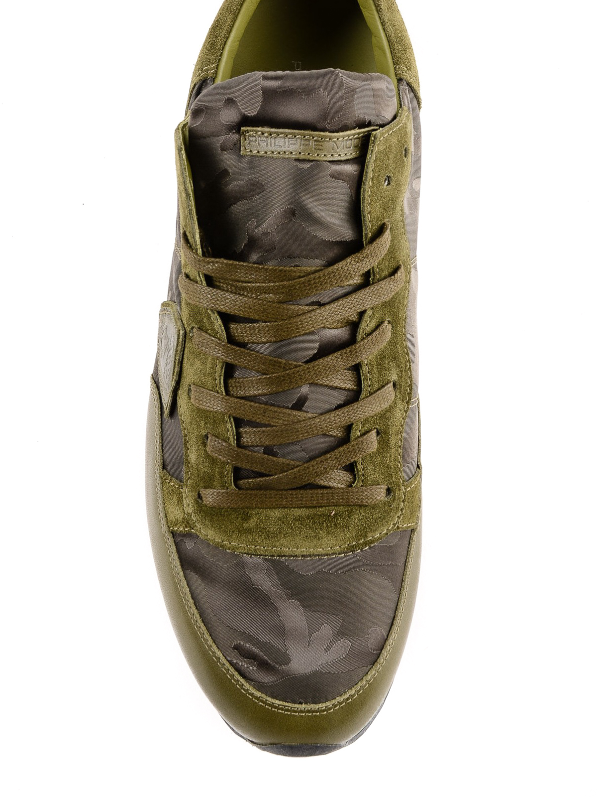 Mens Trainers Philippe Model Trainers for Men Green Philippe Model Leather Trpx Neon Sneakers in Camouflage Save 34% 