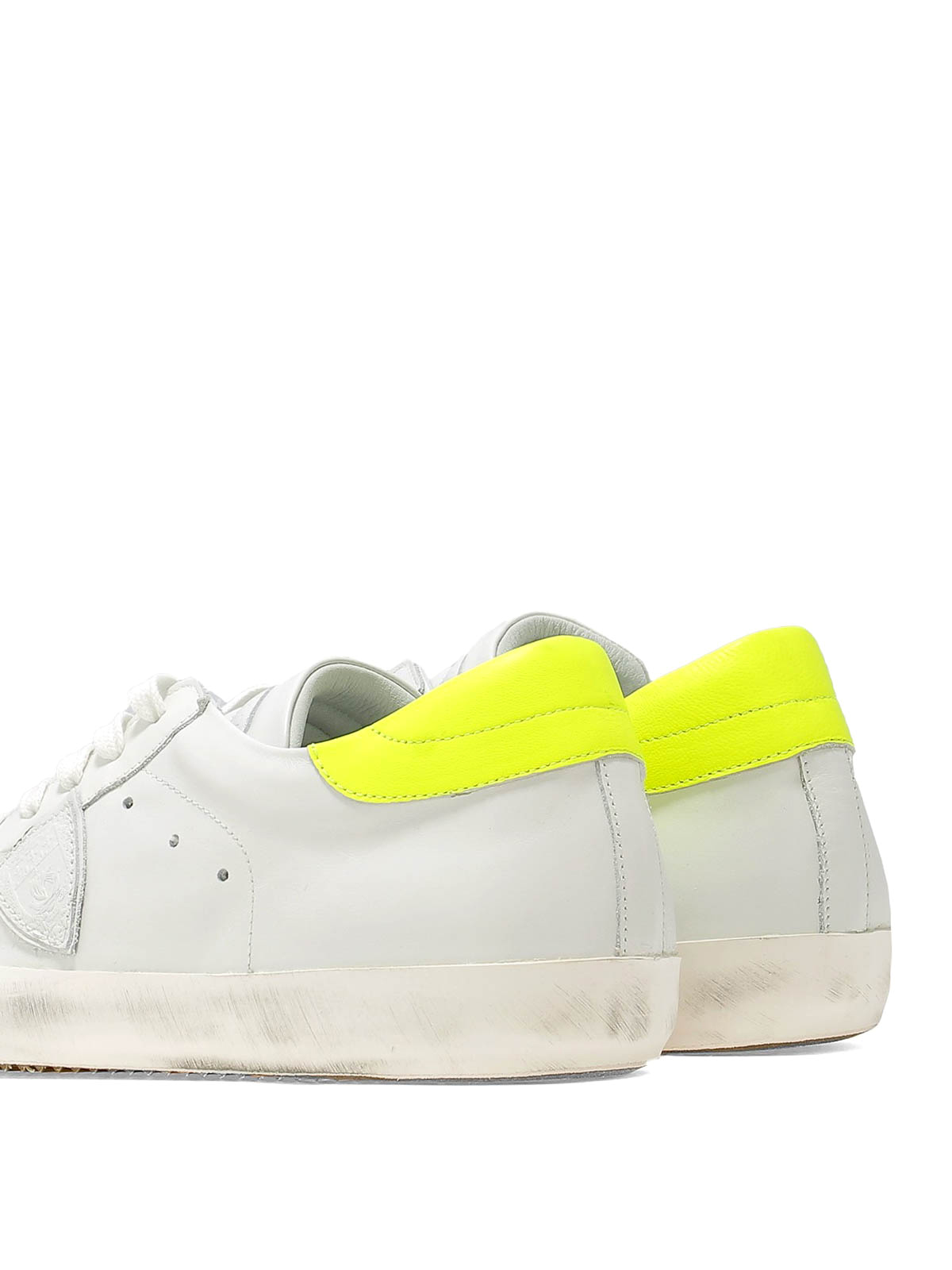 Trainers Philippe Model - Paris low top white and yellow sneakers 