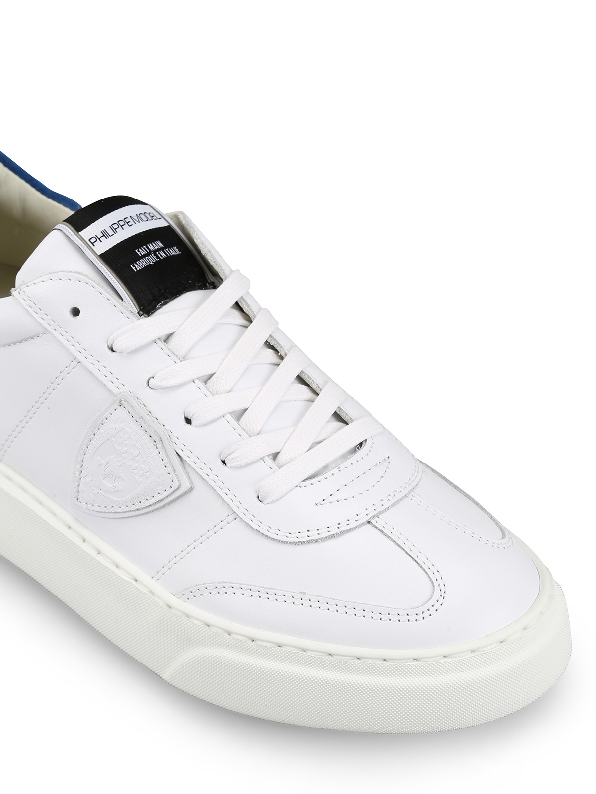 Philippe Model Temple white leather low top sneakers trainers