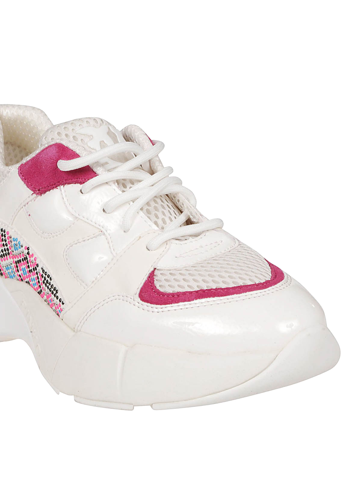 Pinko - White sneakers with multicolour 