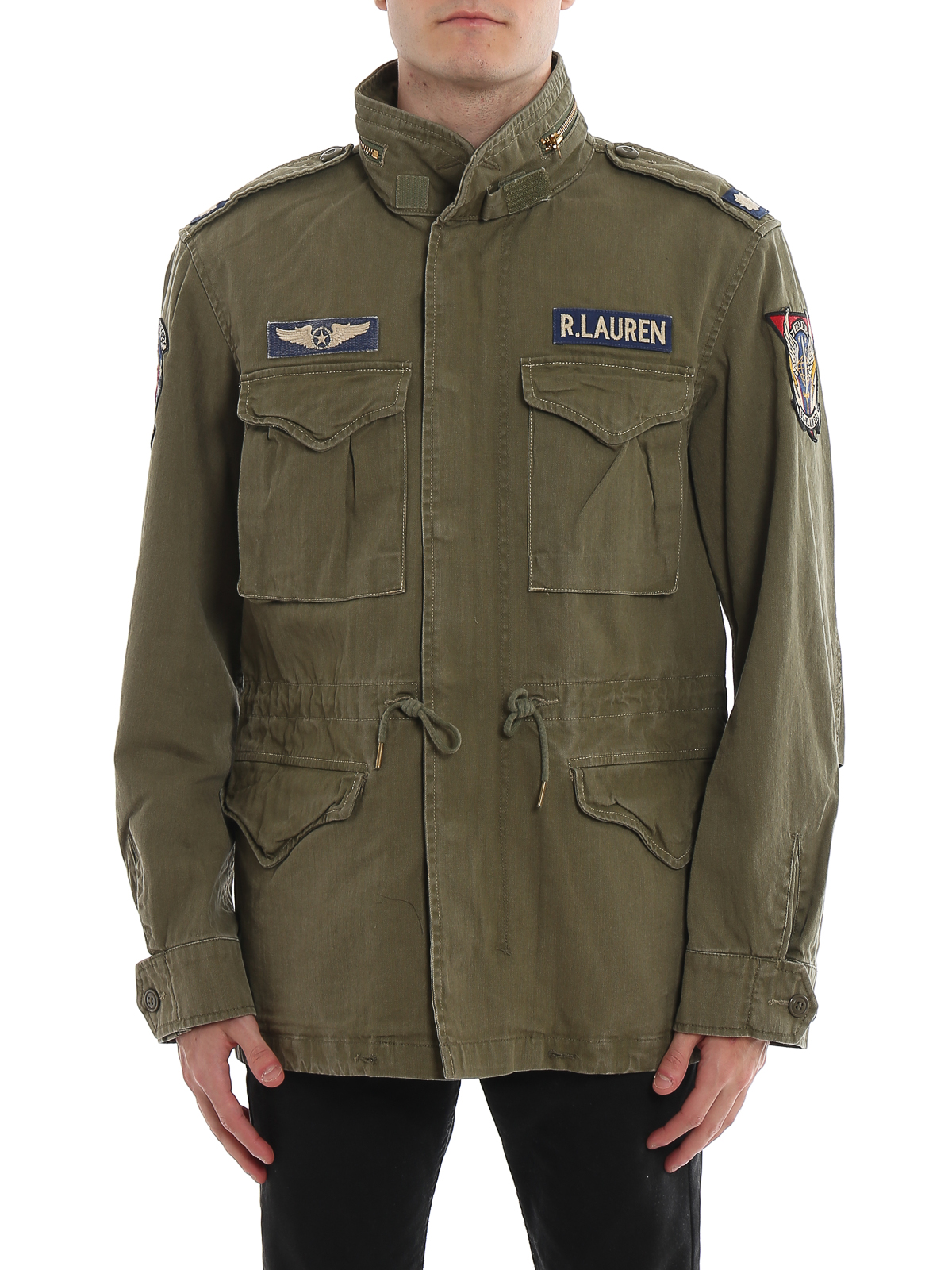 polo ralph lauren embroidered twill field jacket
