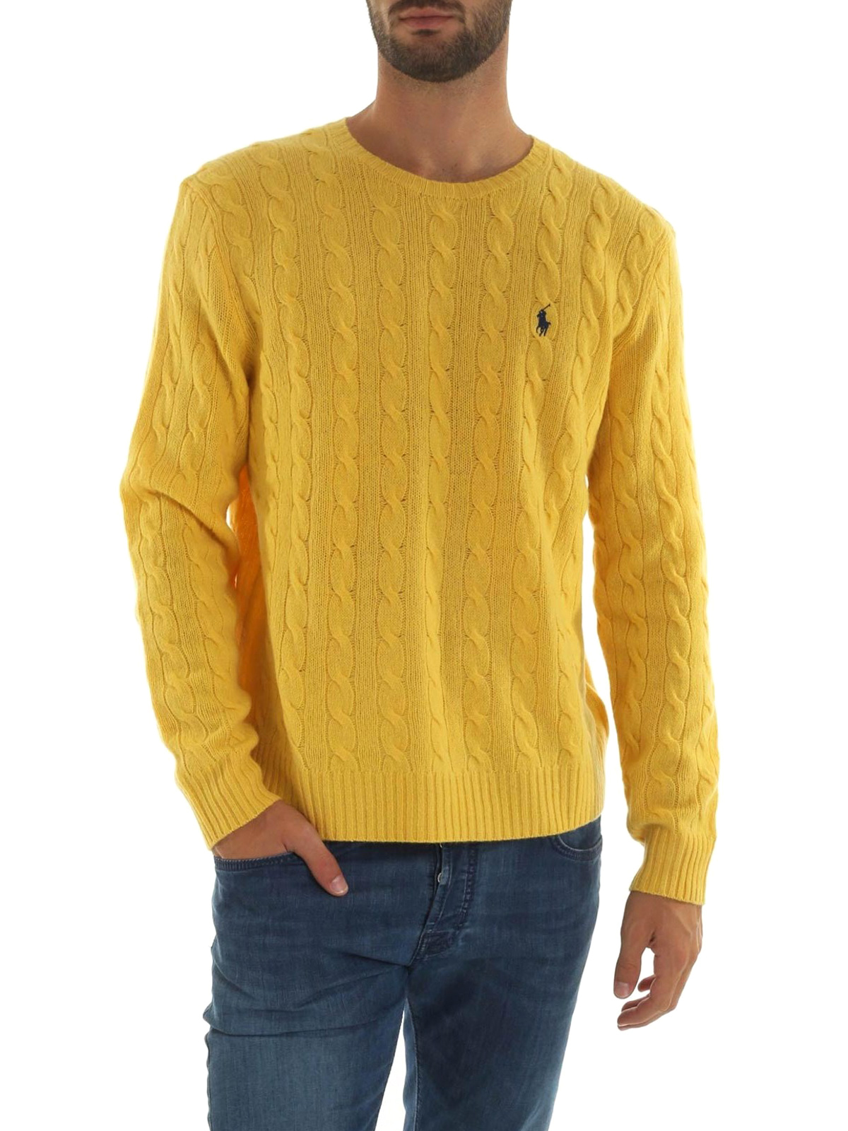 Crew necks Polo Ralph Lauren - Cable knit wool and cashmere