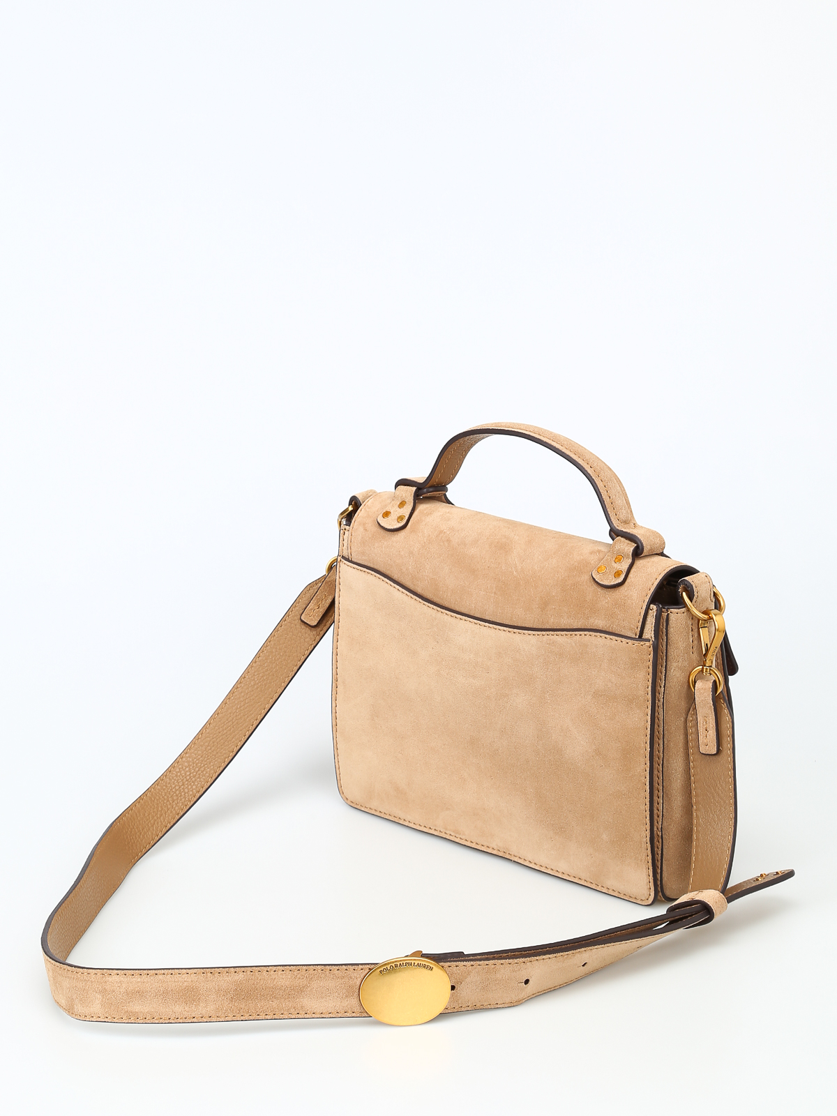 Cross body bags Polo Ralph Lauren - Schooly small suede satchel bag -  428708039002