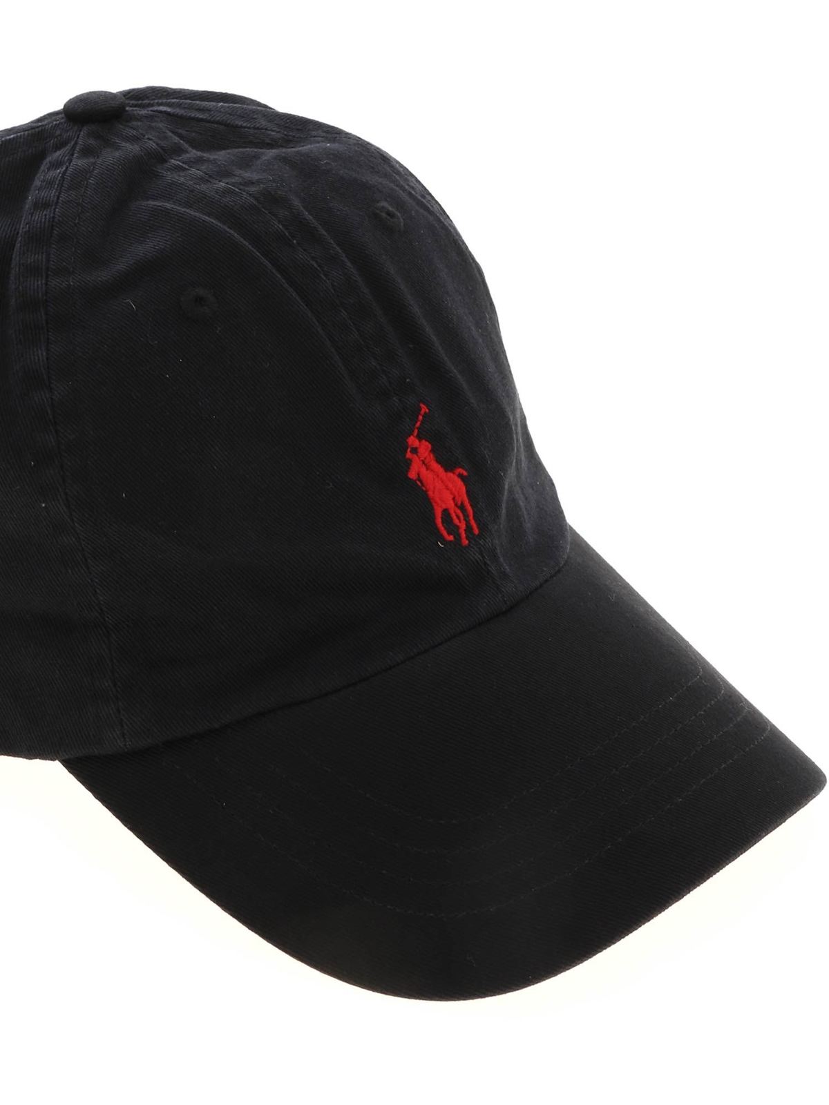 Hats & caps Polo Ralph Lauren - Logo baseball cap in black - 710548524004