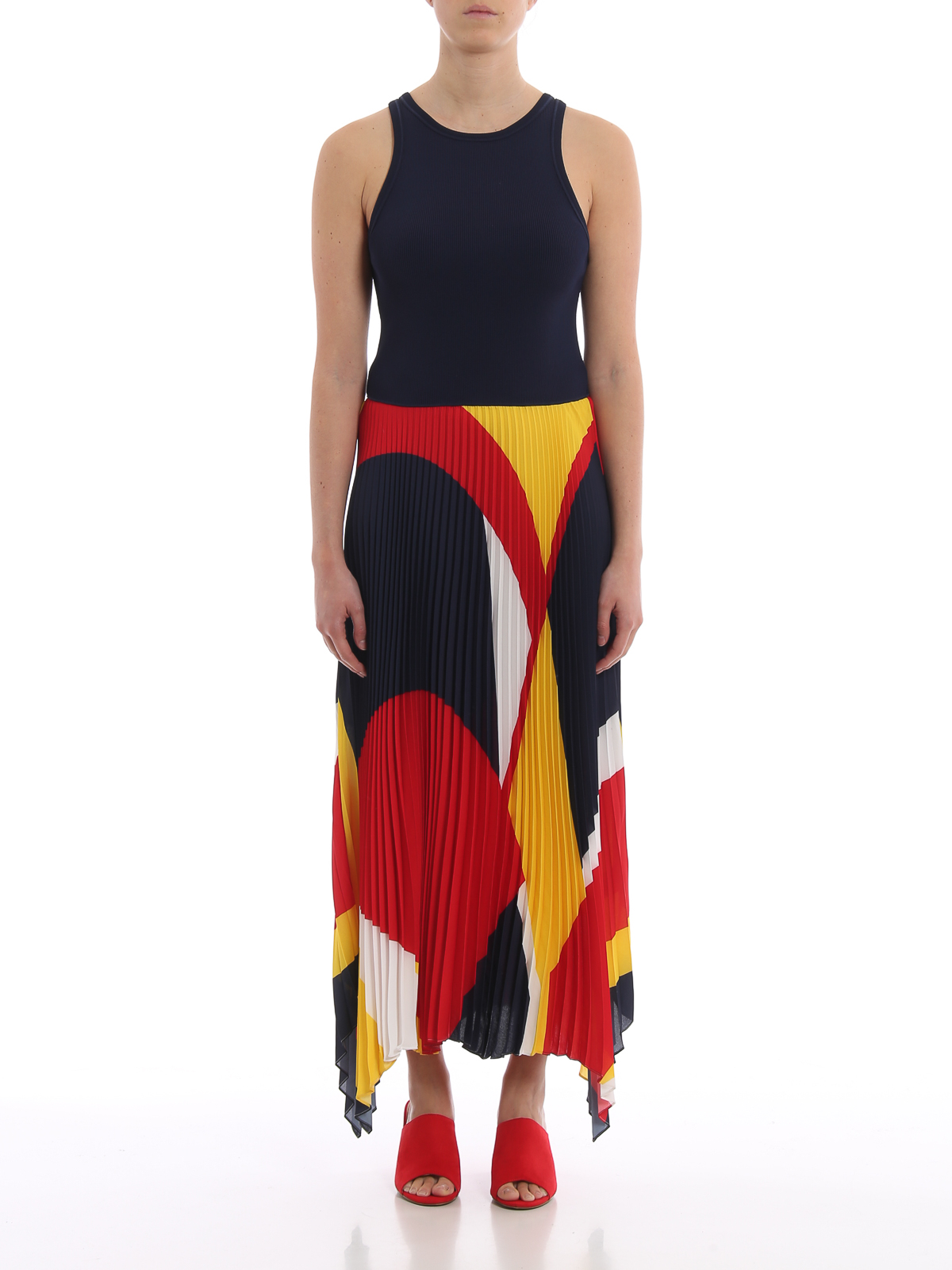 Maxi dresses Polo Ralph Lauren - Pleated skirt viscose blend maxi dress -  211733678001