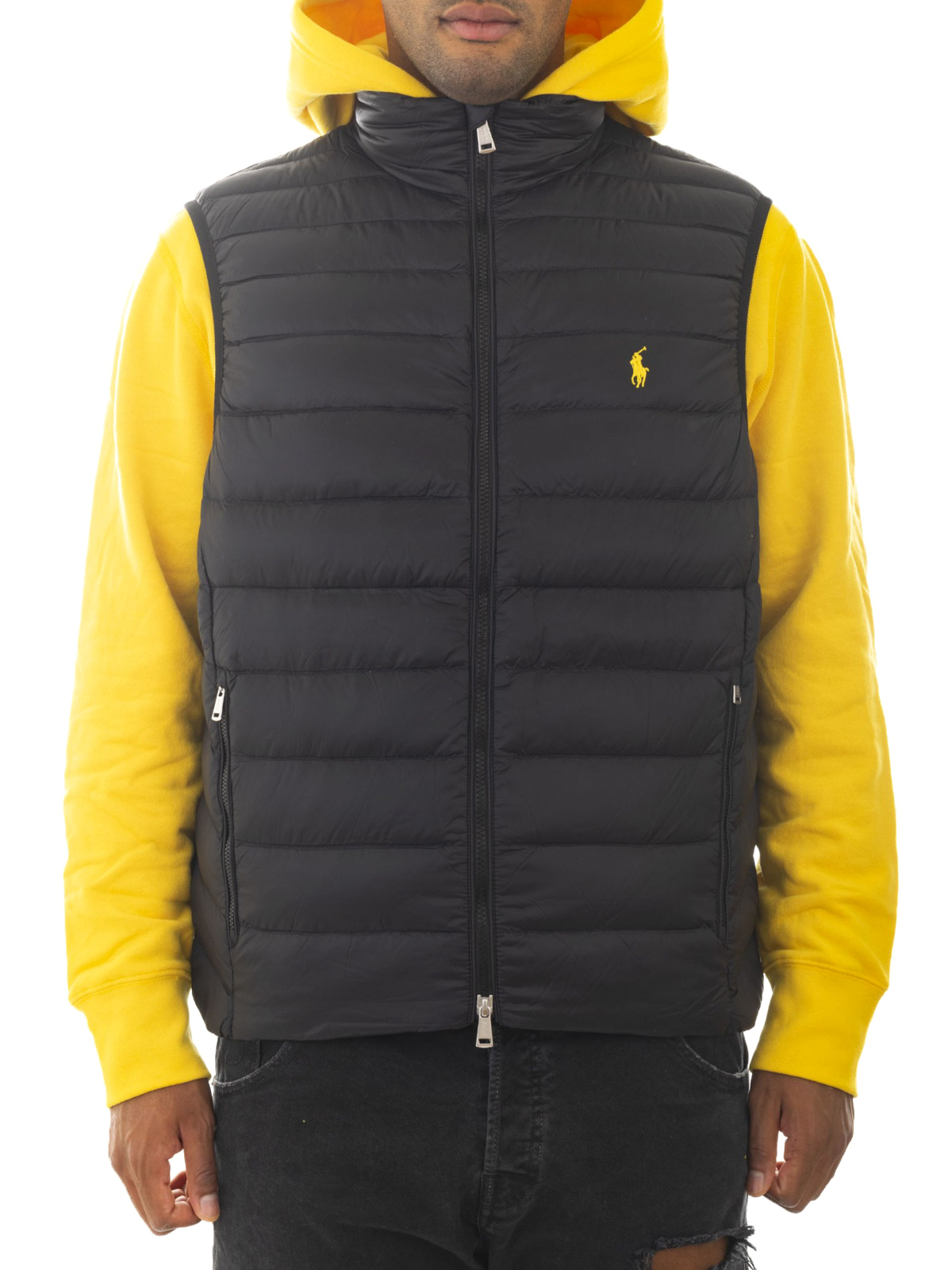 Polo Ralph Lauren - Logo embroidery padded vest - padded jackets ...