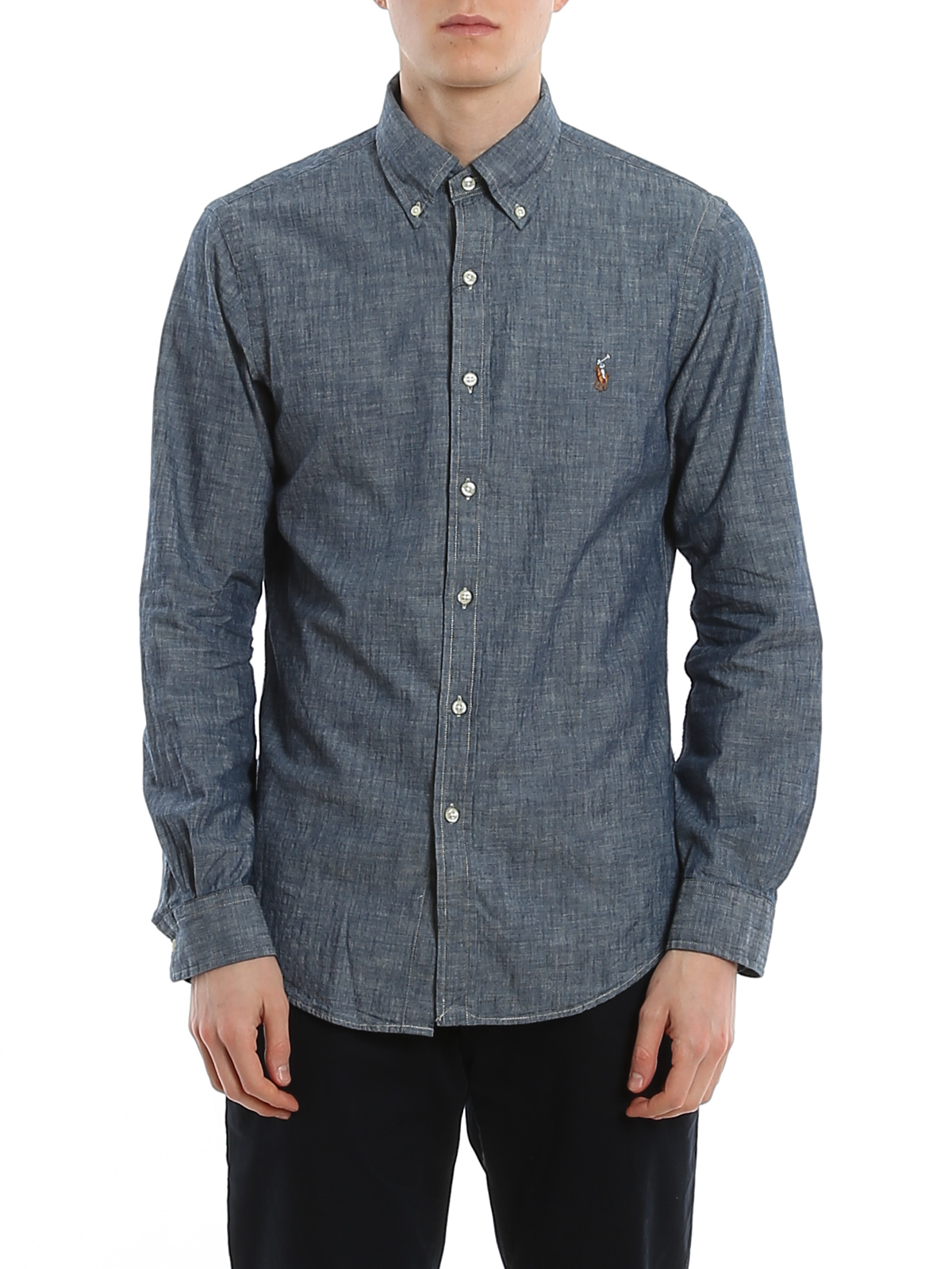 Shirts Polo Ralph Lauren - Cotton chambray shirt - 710795458001