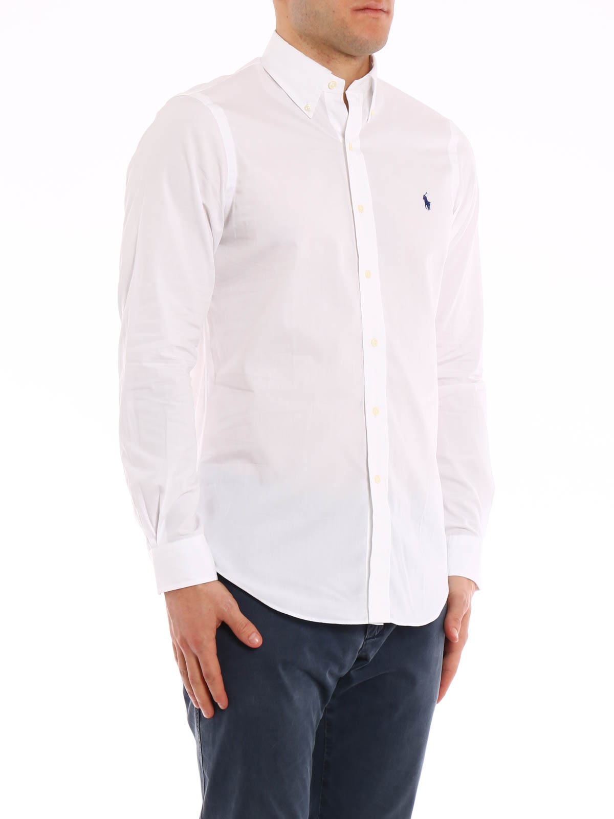 Camisas Polo Ralph Lauren - Camisa Blanca Para Hombre - A04WERDSC010191000