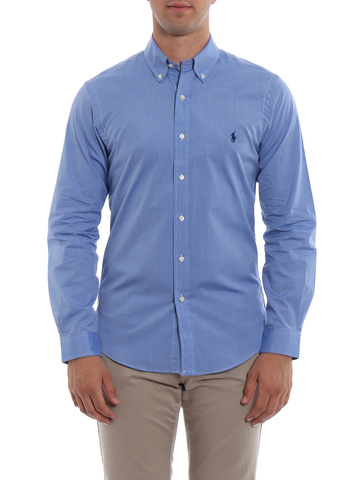 Shirts Polo Ralph Lauren - Slim fit button down cotton shirt - 710705269004