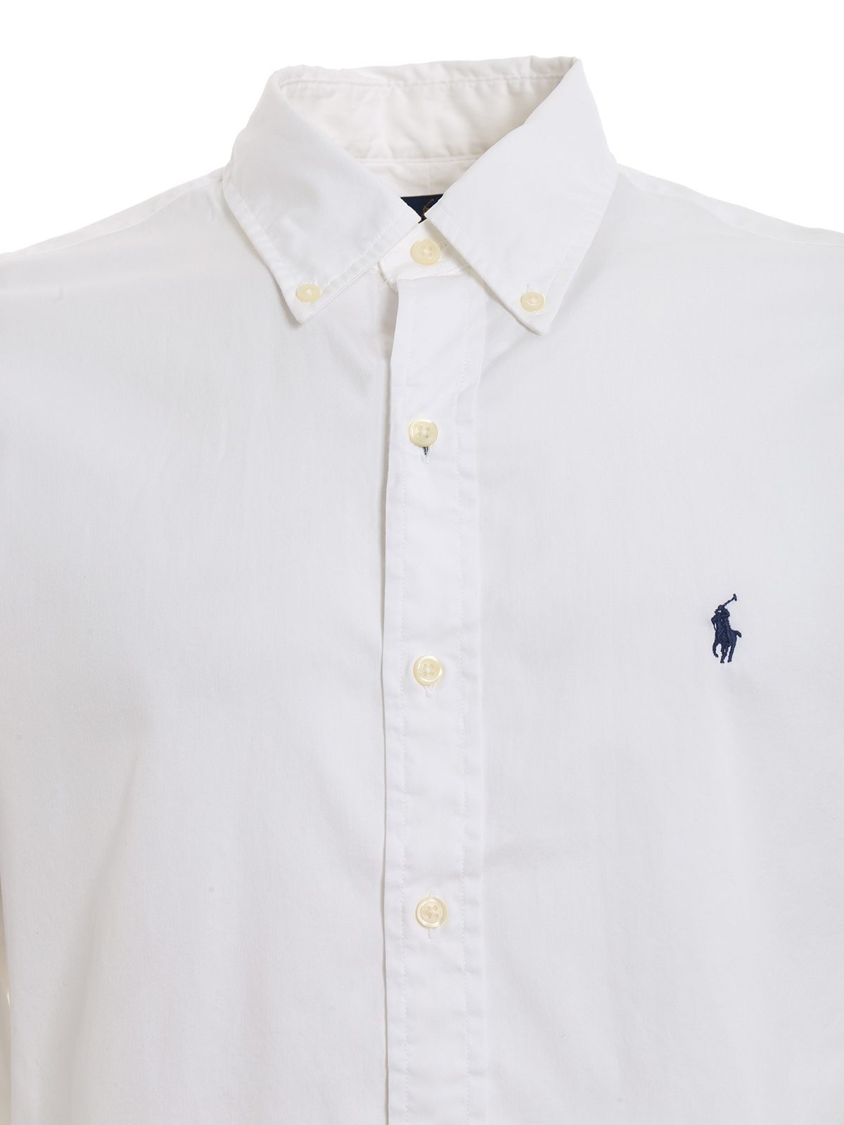 Shirts Polo Ralph Lauren - White cotton twill shirt - 710741788010