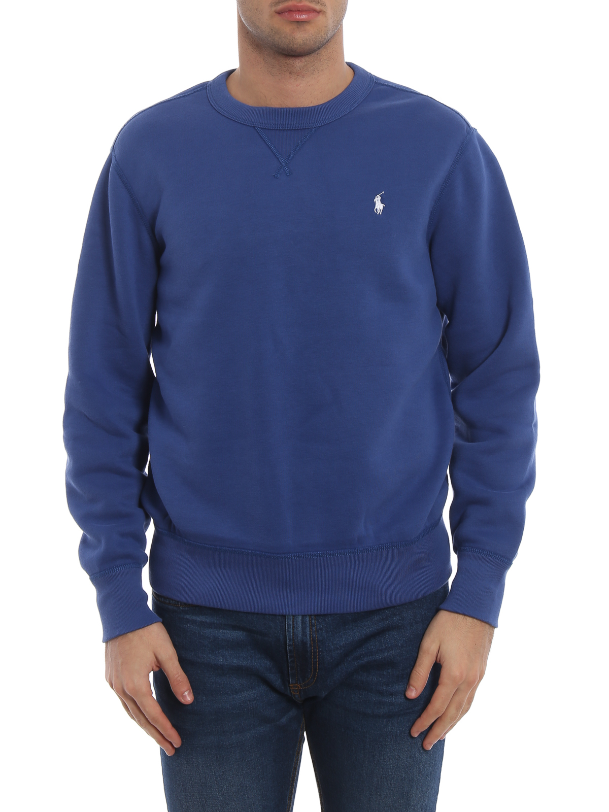 Sweatshirts & Sweaters Polo Ralph Lauren - Cornflower blue cotton blend ...