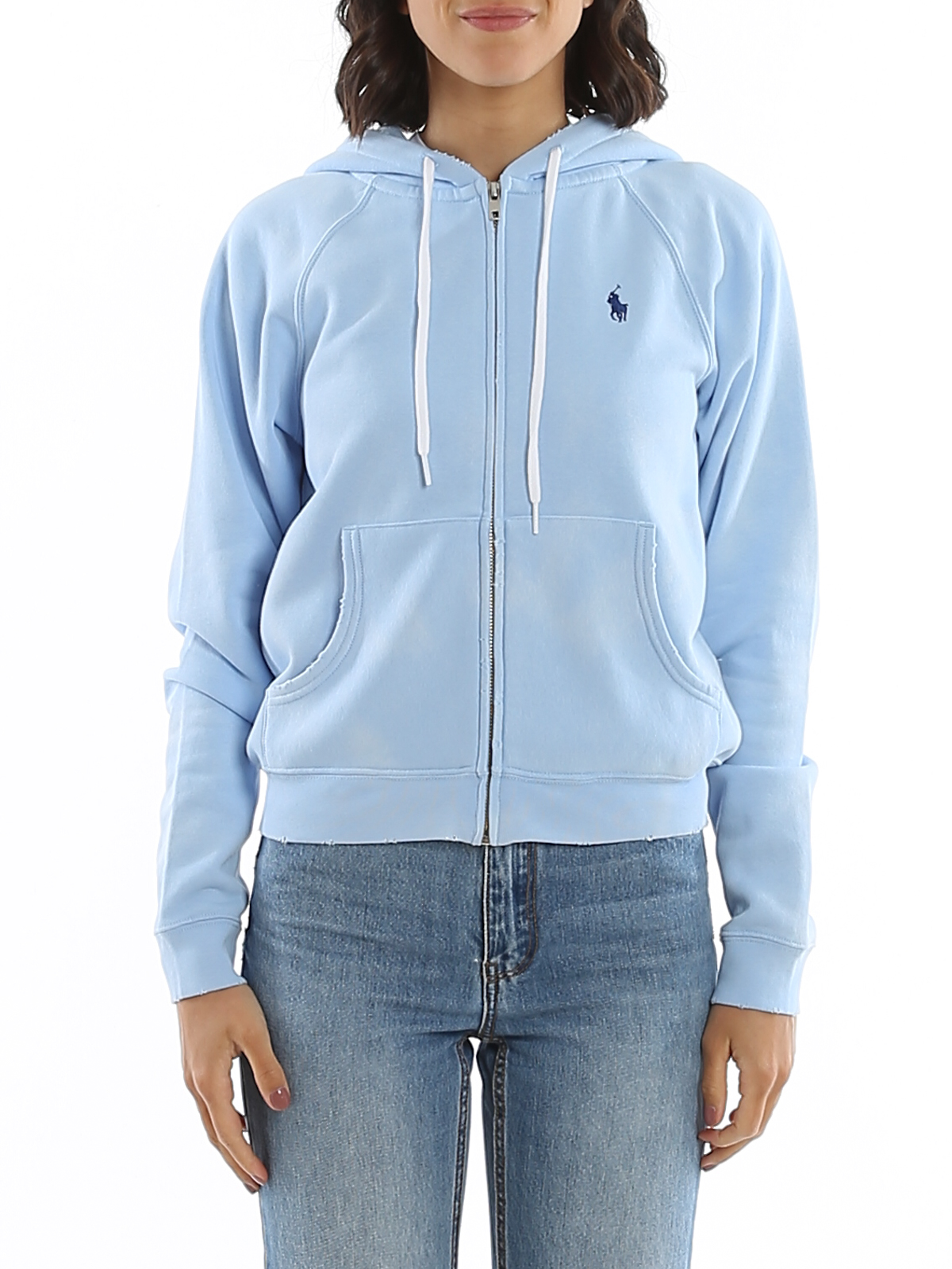 Sweatshirts & Sweaters Polo Ralph Lauren - Used effect cotton fleece hoodie  - 211792055001