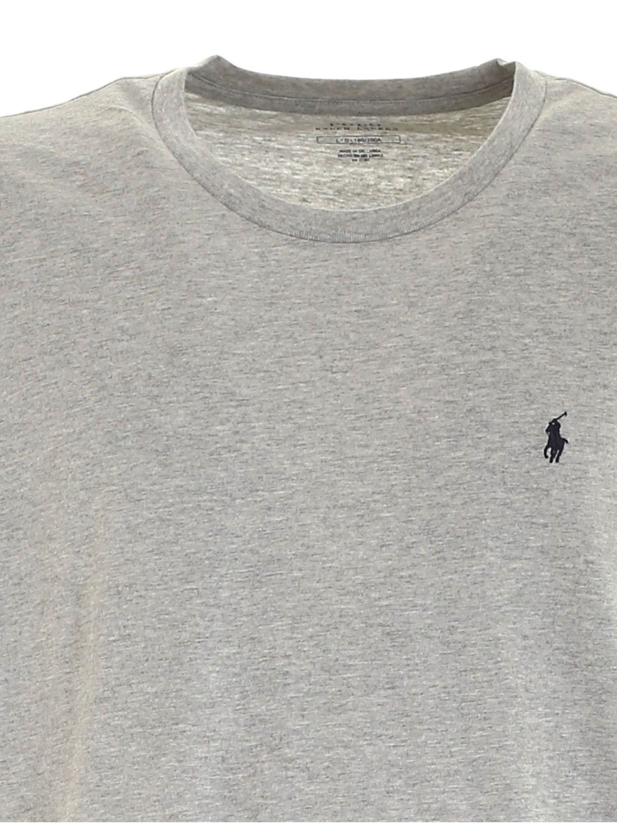 T-shirts Polo Ralph Lauren - Crewneck T-shirt in grey - 714706745003