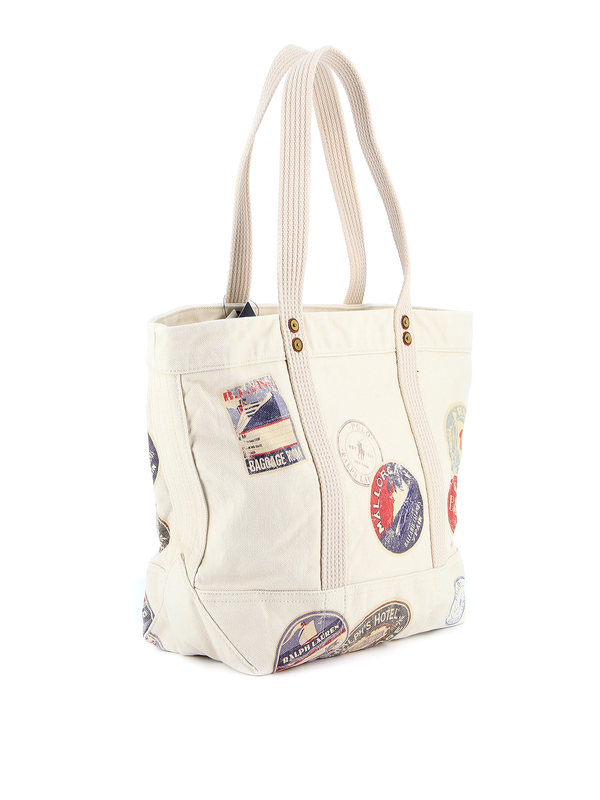 ergens Onaangenaam Acht Totes bags Polo Ralph Lauren - Printed cotton shopping bag - 428783372001