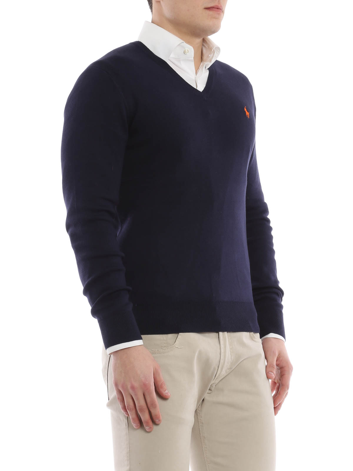 V necks Polo Ralph Lauren - Cotton V-neck sweater - A40S4603C4782A49HN