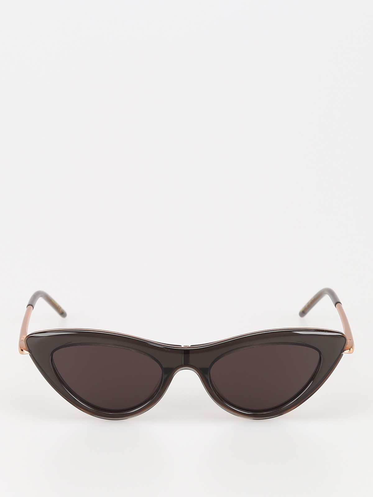 cat eye acetate and metal sunglasses