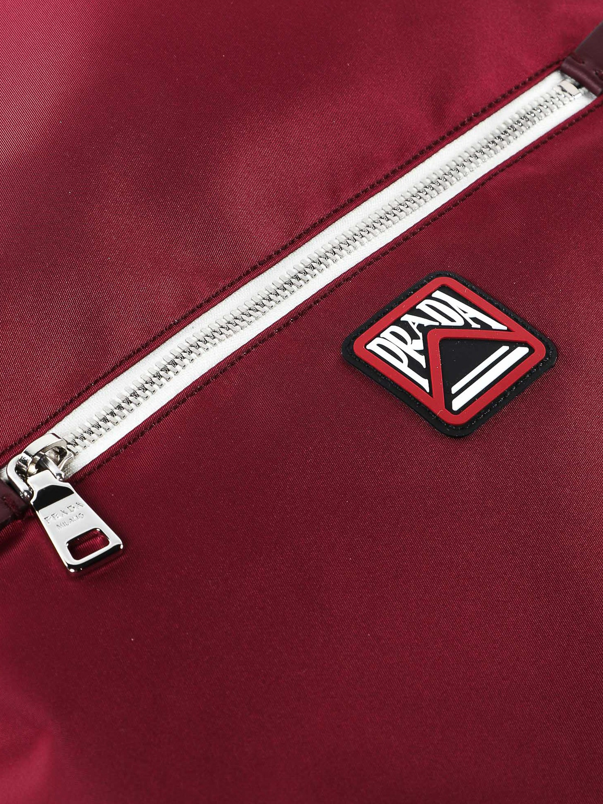 prada red nylon backpack