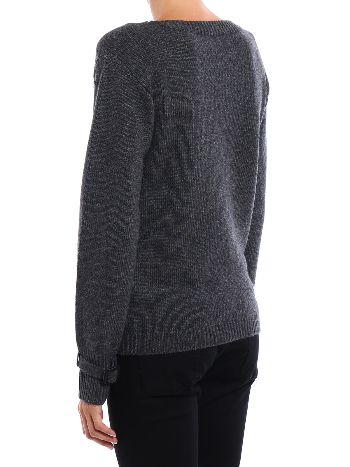 Boat necks Prada - Melange wool and cashmere sweater - 124B071PCLF0480