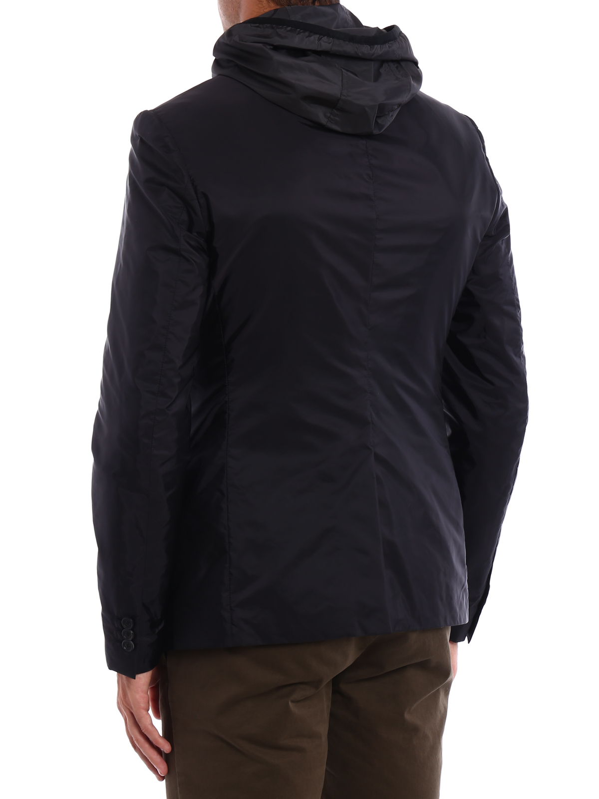 Casual jackets Prada - Nylon Piuma double front blazer - SD064Q04F002L