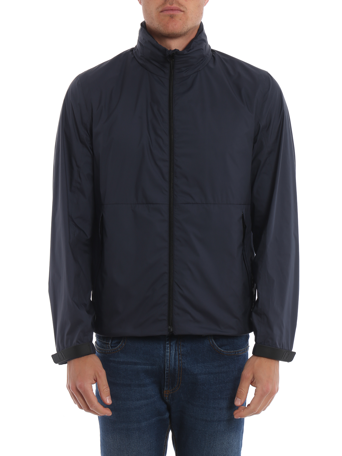 Casual jackets Prada - Nylon Tech light navy blue jacket - SGN9871S0G124