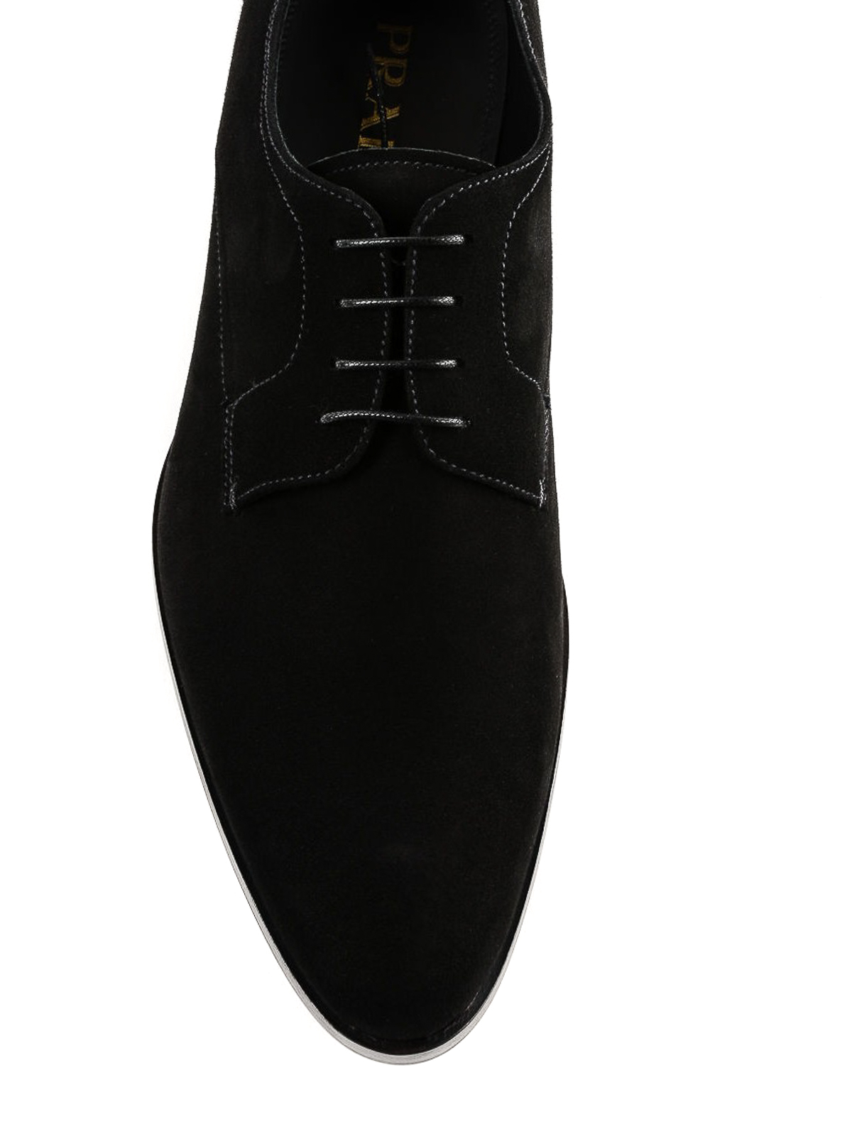 Suede lace-up tapered Derby shoes 