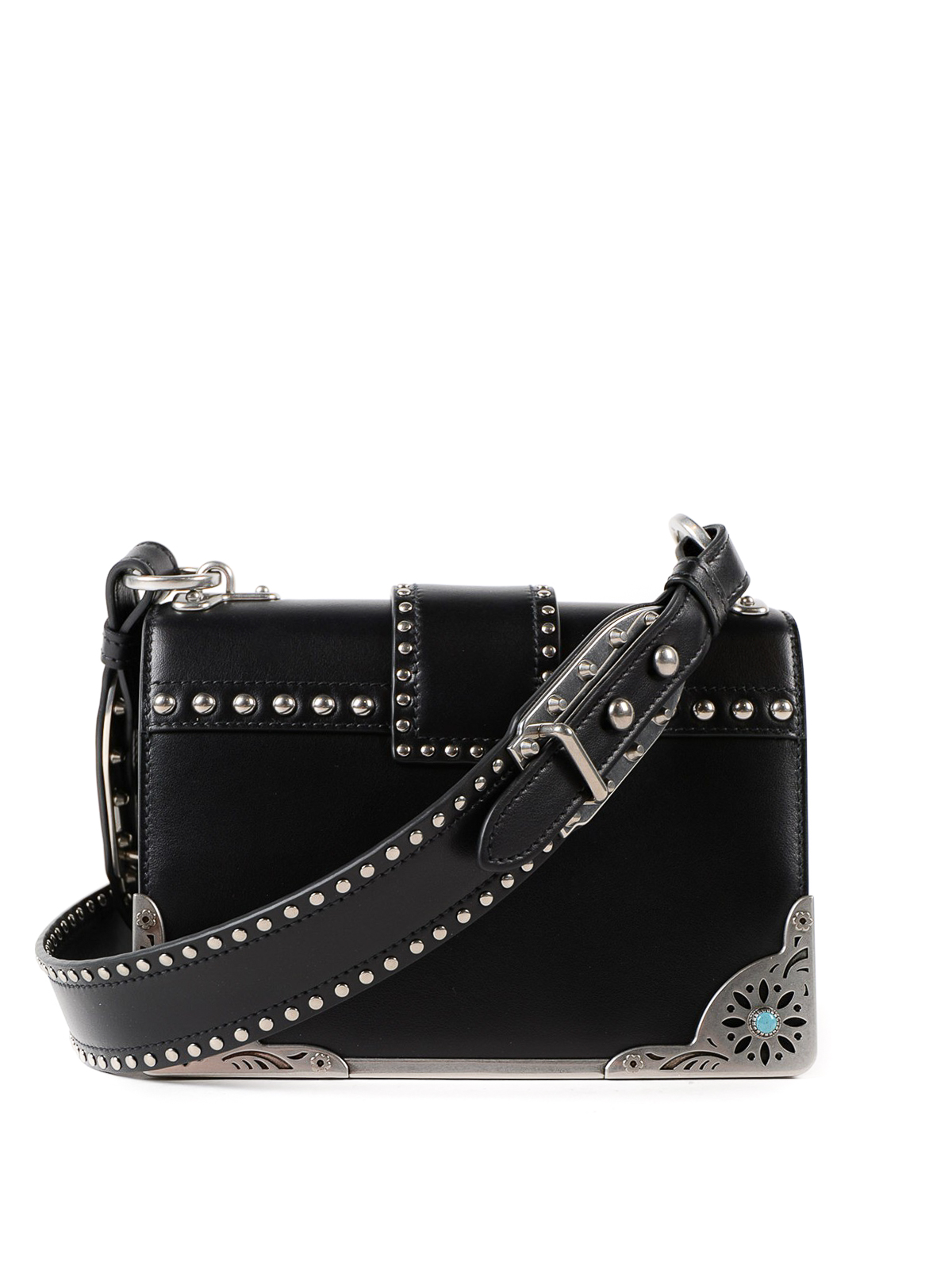 prada cahier black and white