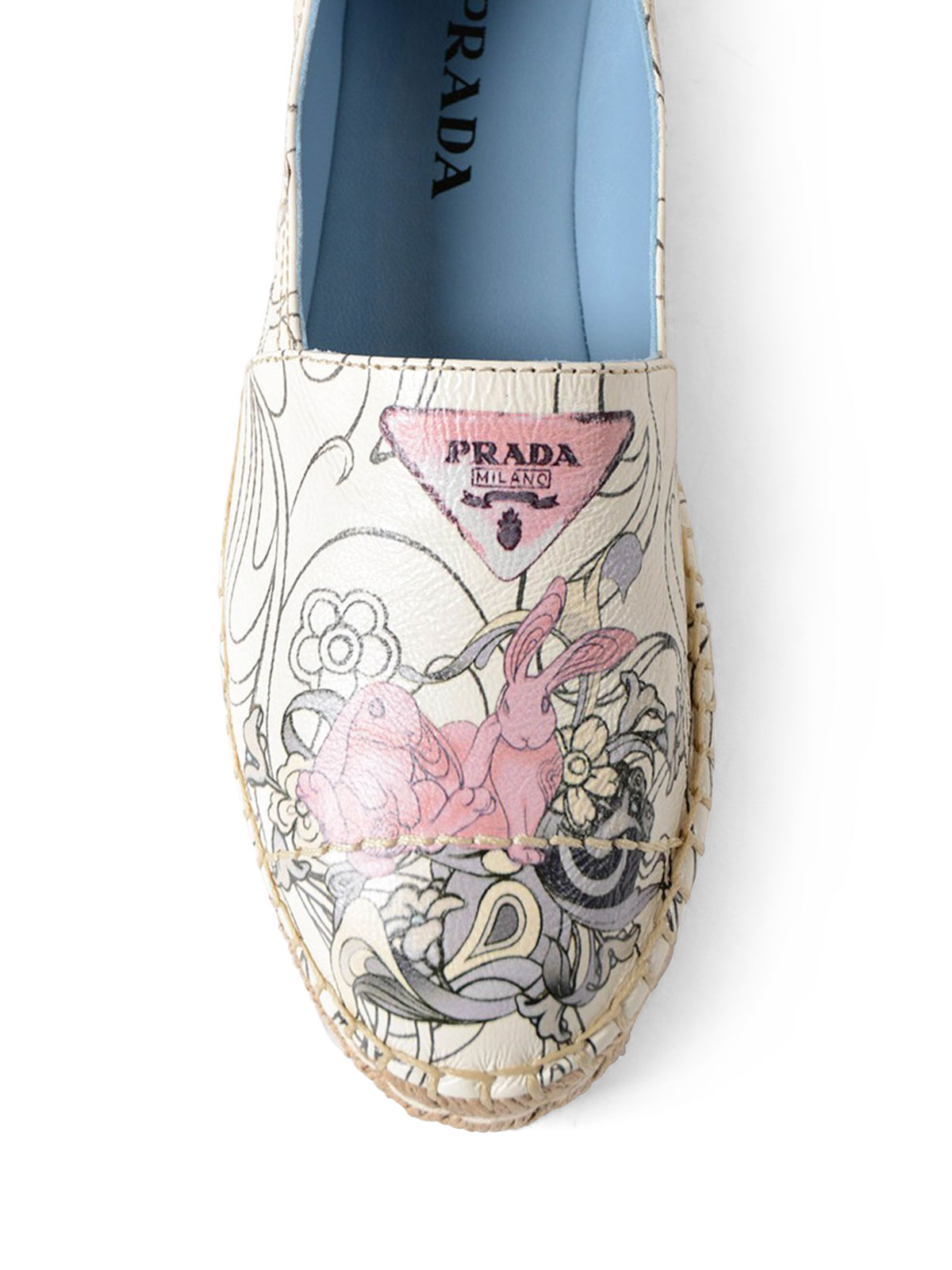 prada leather espadrilles