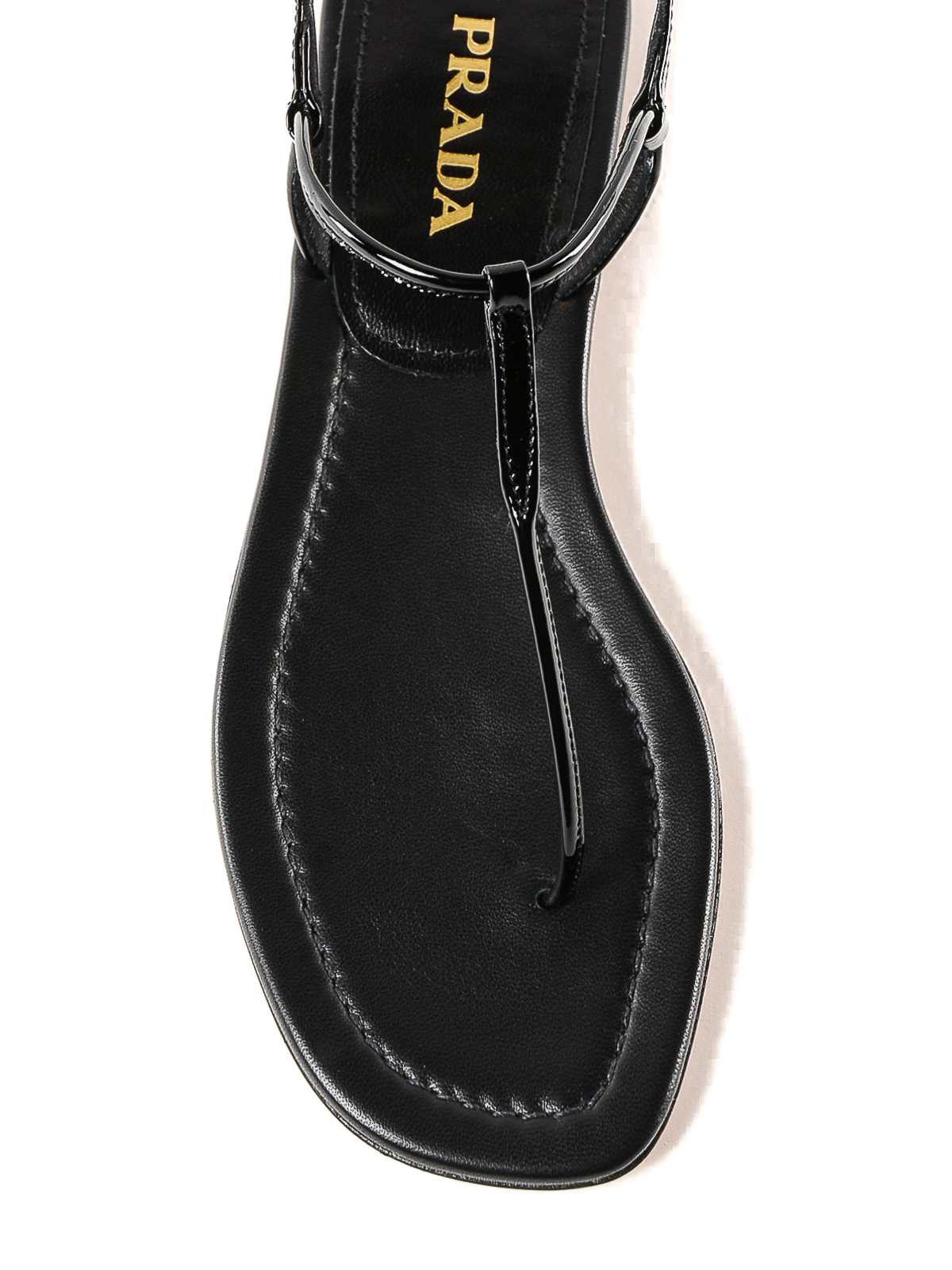 patent leather flip flops