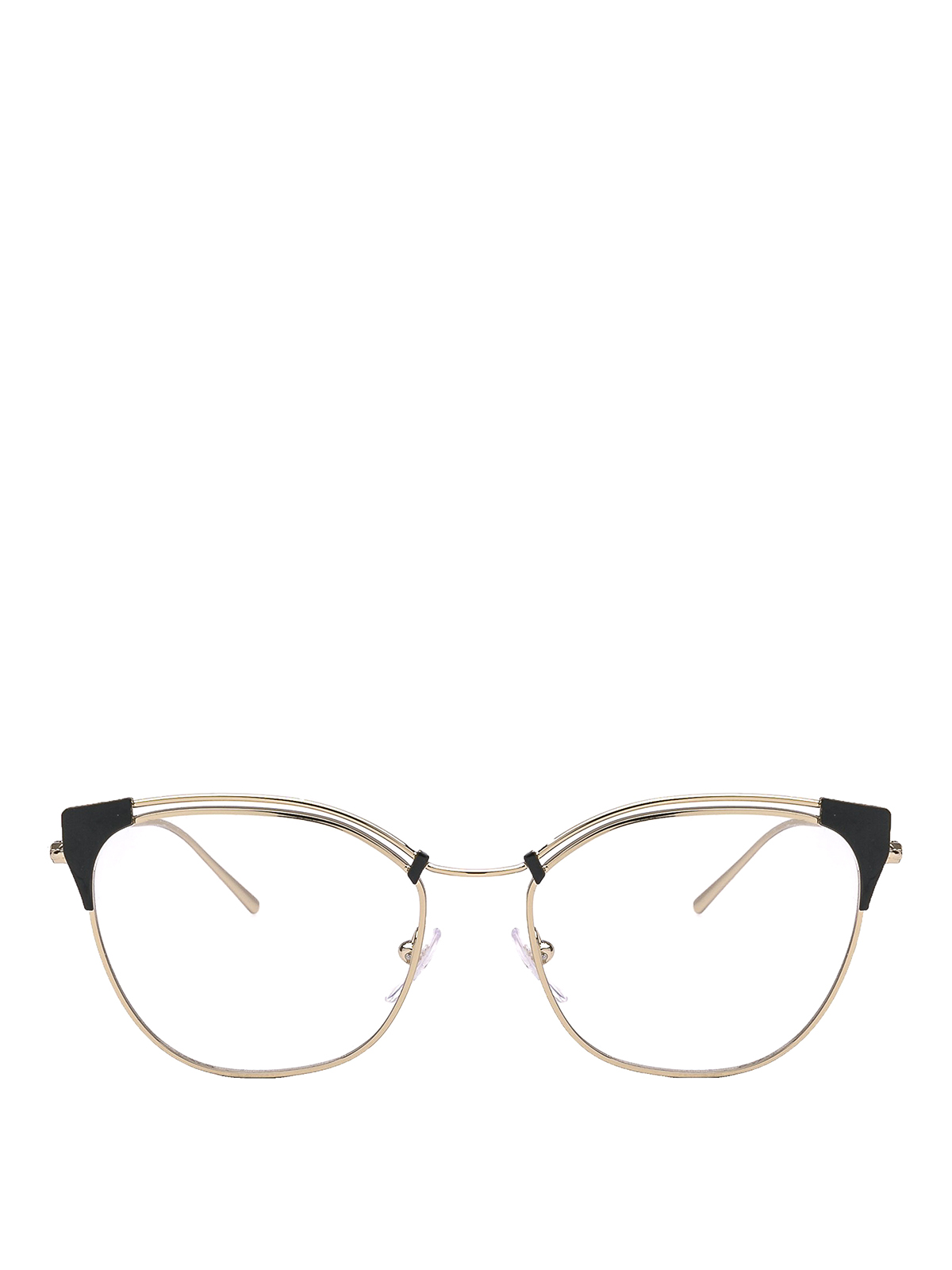 Prada - Cat eye golden metal eyeglasses 