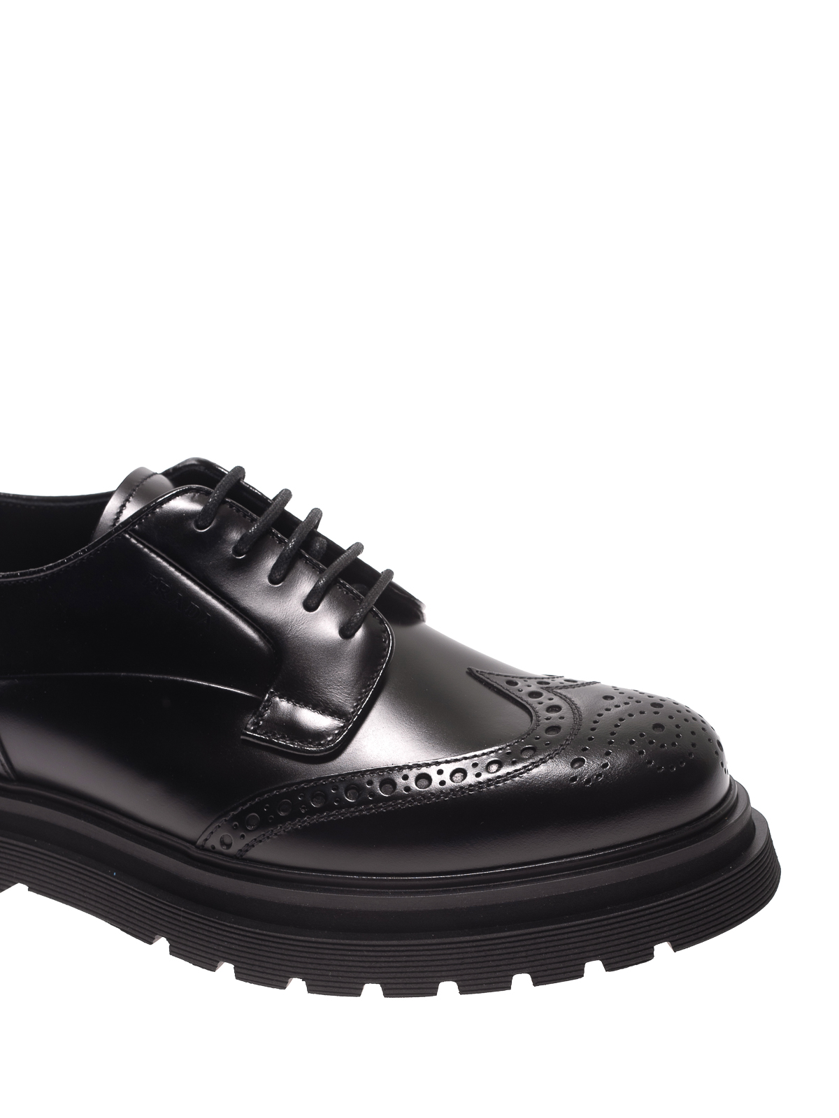 prada lace up derby shoes