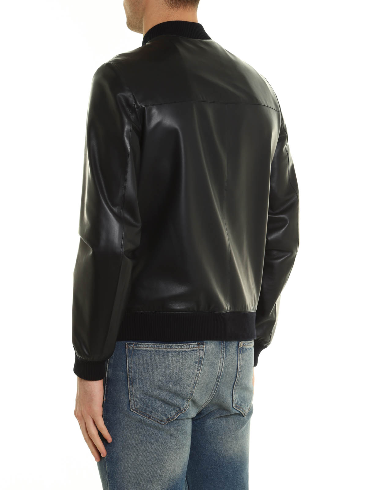 Leather jacket Prada - Reversible bomber jacket - UPV967038008 