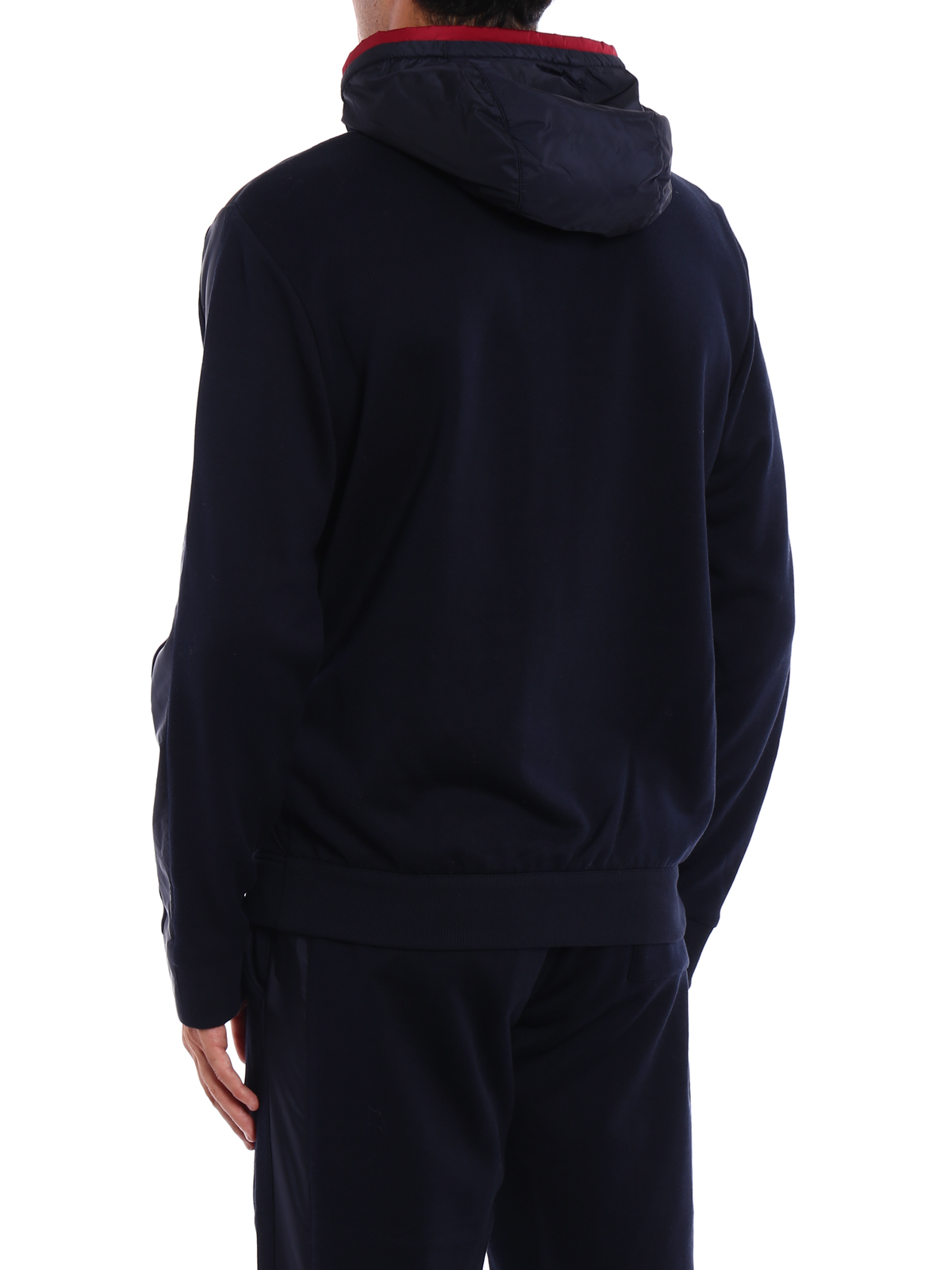 Sweatshirts & Sweaters Prada Linea Rossa - Full zip nylon hooded