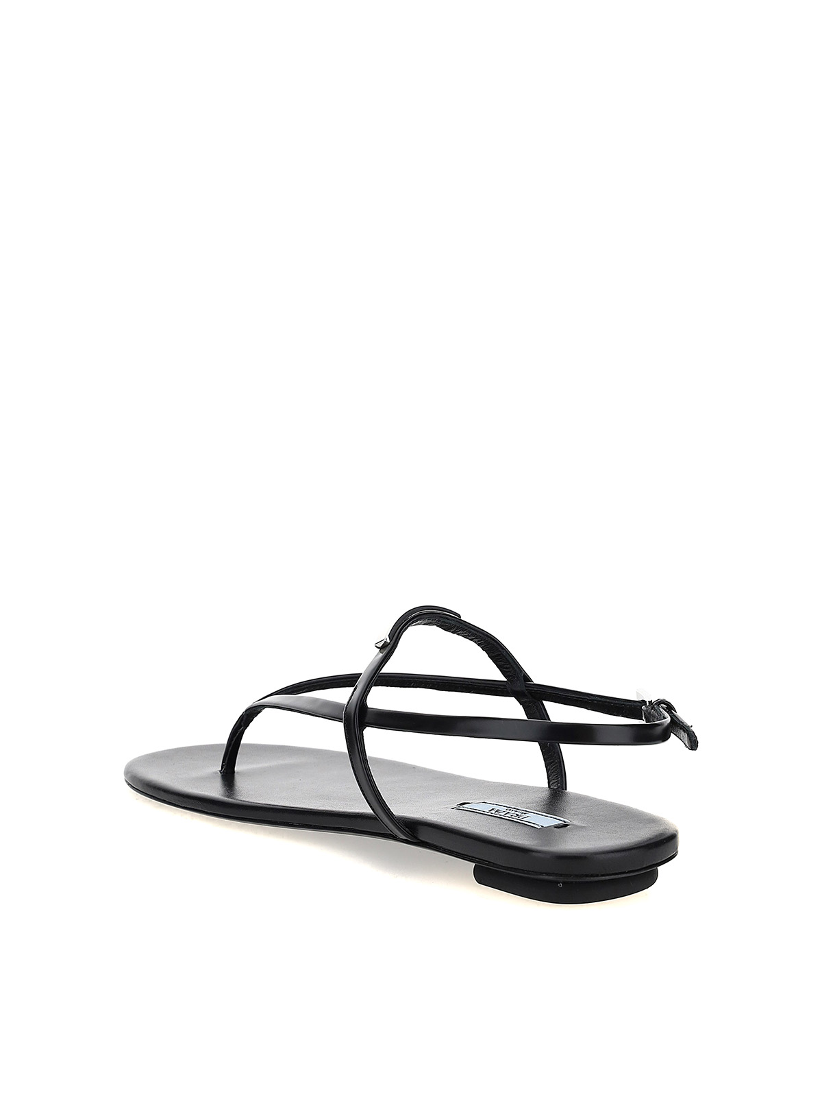 prada flat leather thong sandals