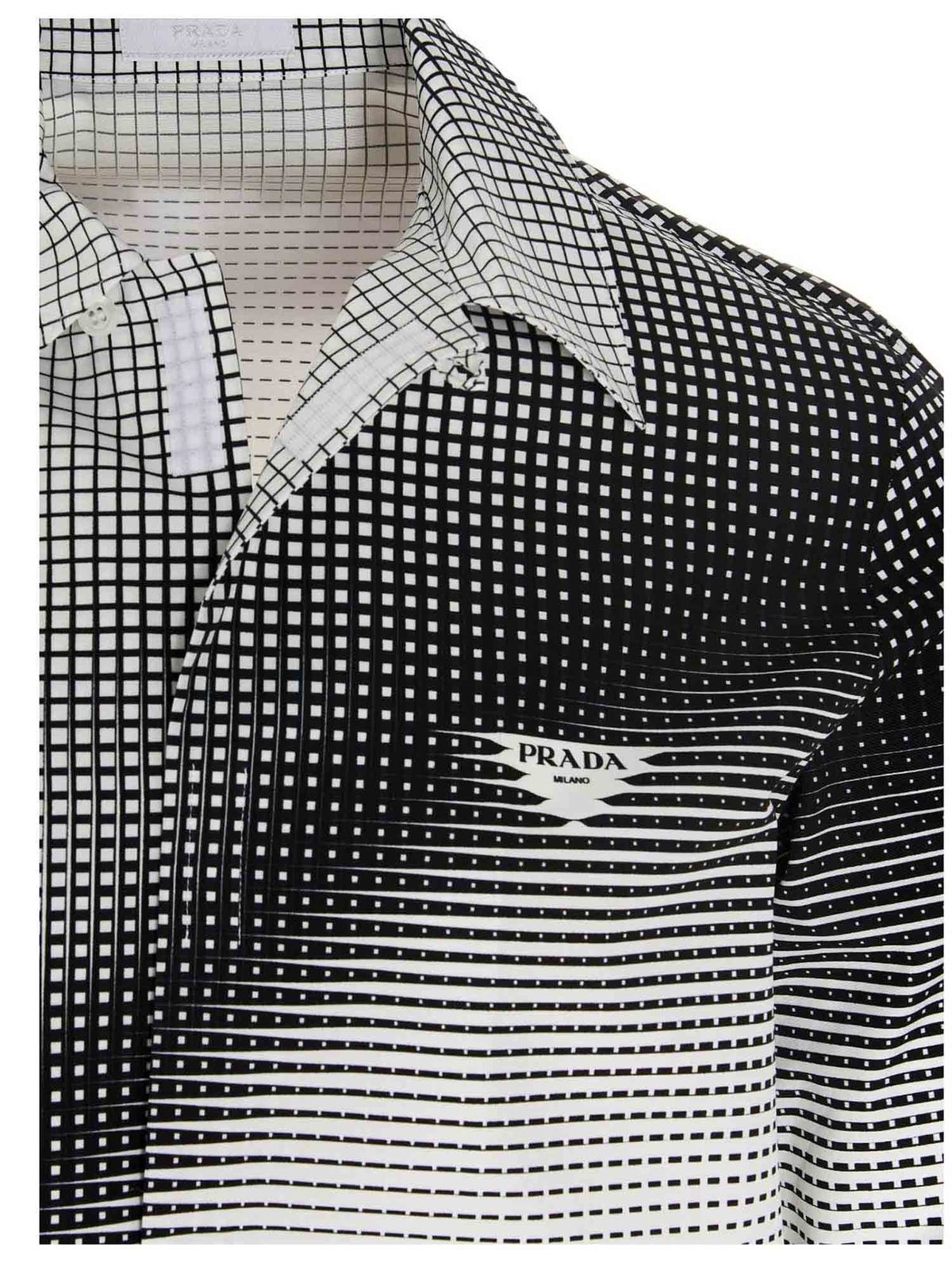 black and white prada shirt